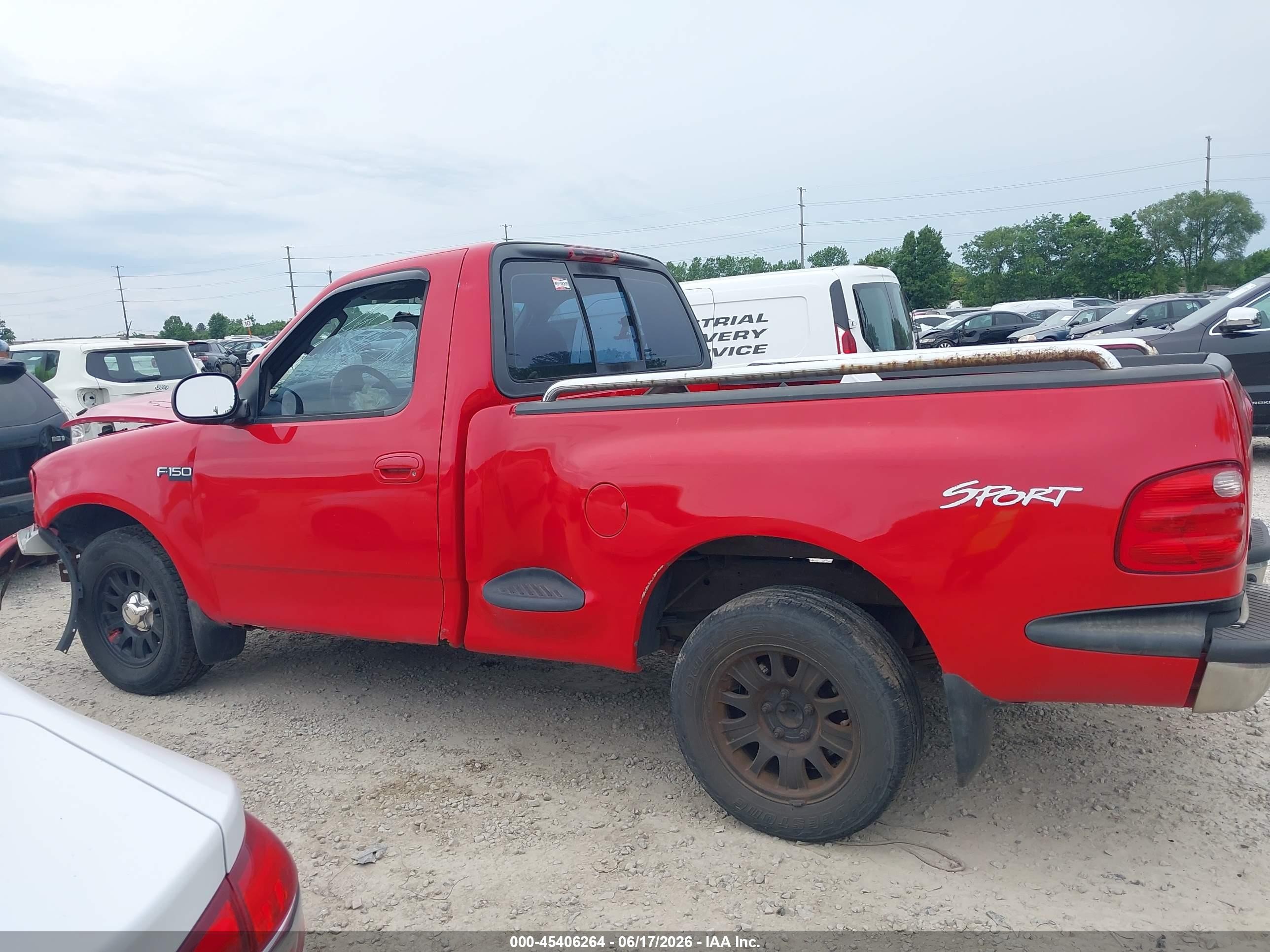 2003 Ford F-150 Xl/xlt Red vin: 1FTRF07293KB28808