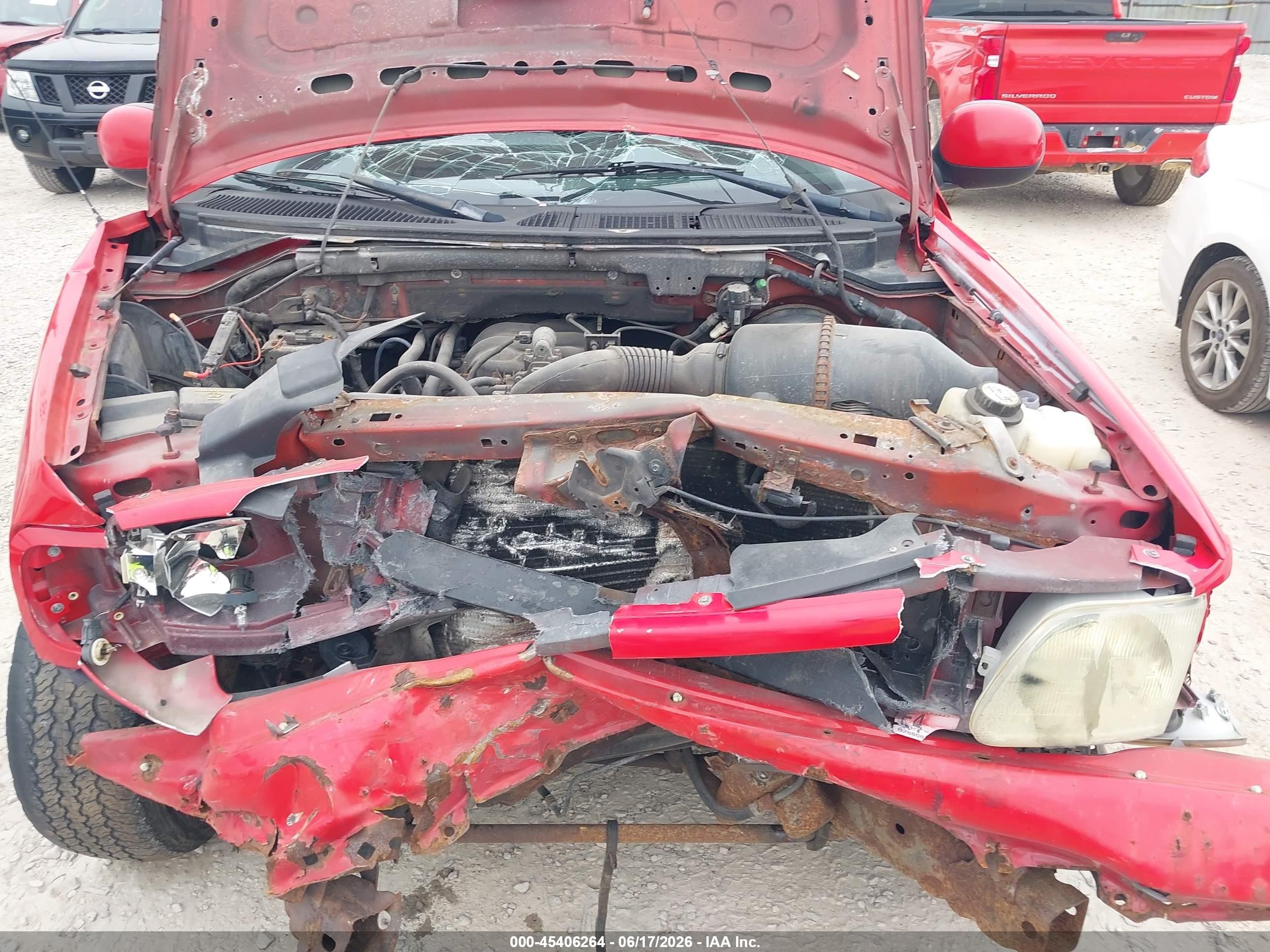 2003 Ford F-150 Xl/xlt Red vin: 1FTRF07293KB28808