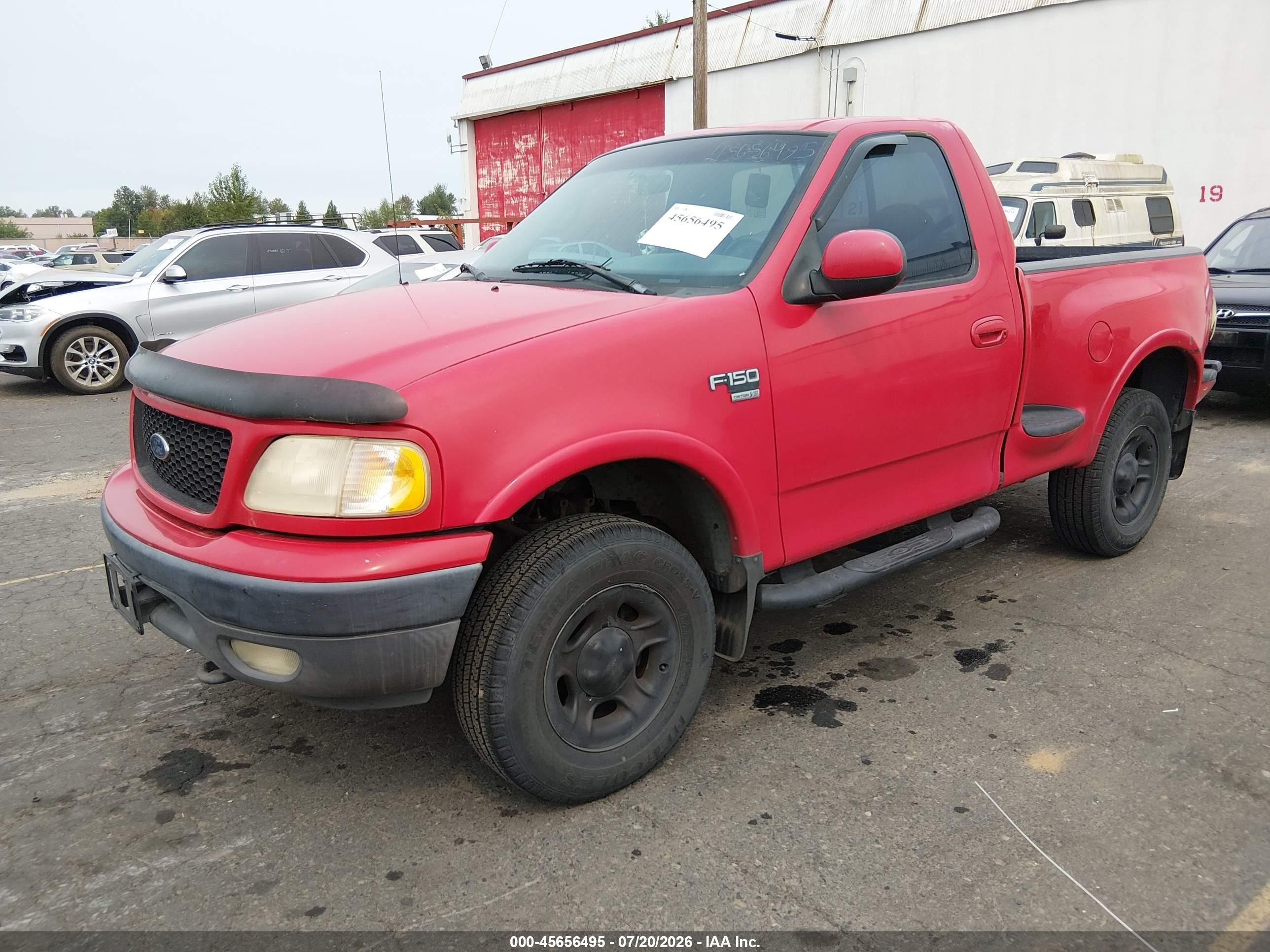 1999 Ford F-150 Lariat/xl/xlt Red vin: 1FTRF08W3XKB20808