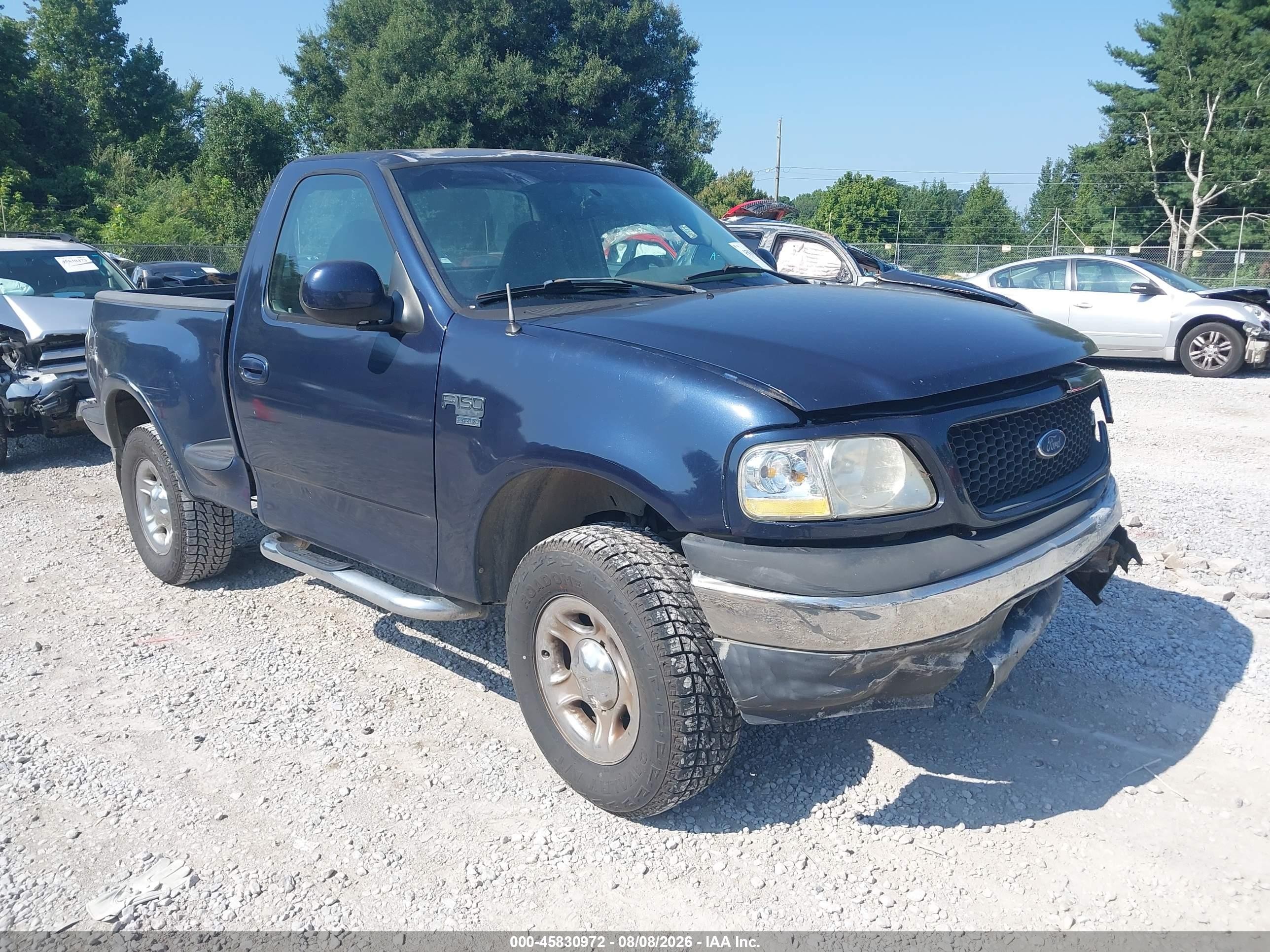 2002 Ford F-150 Xl/xlt Blue vin: 1FTRF08W82KB04905