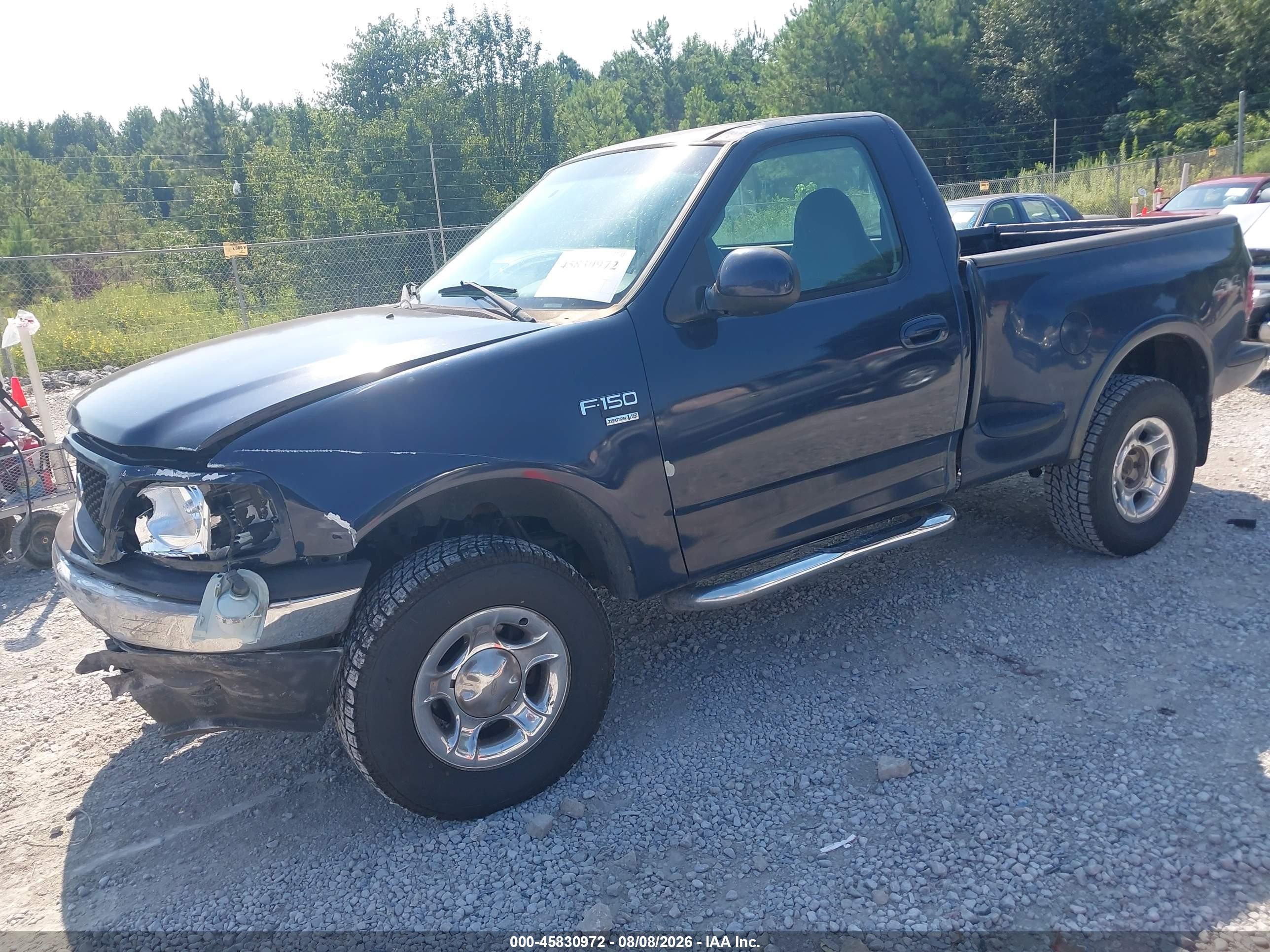 2002 Ford F-150 Xl/xlt Blue vin: 1FTRF08W82KB04905