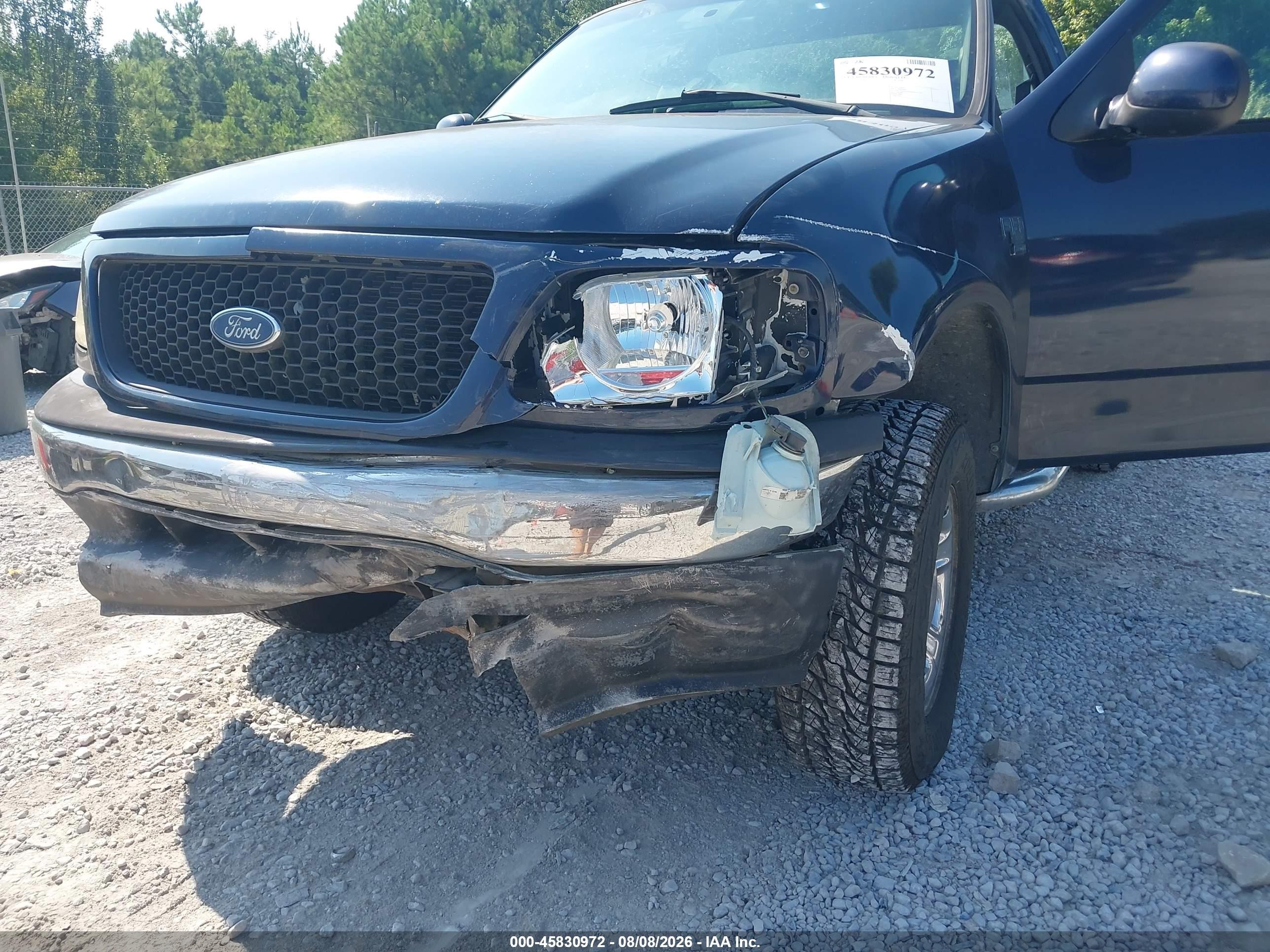 2002 Ford F-150 Xl/xlt Blue vin: 1FTRF08W82KB04905
