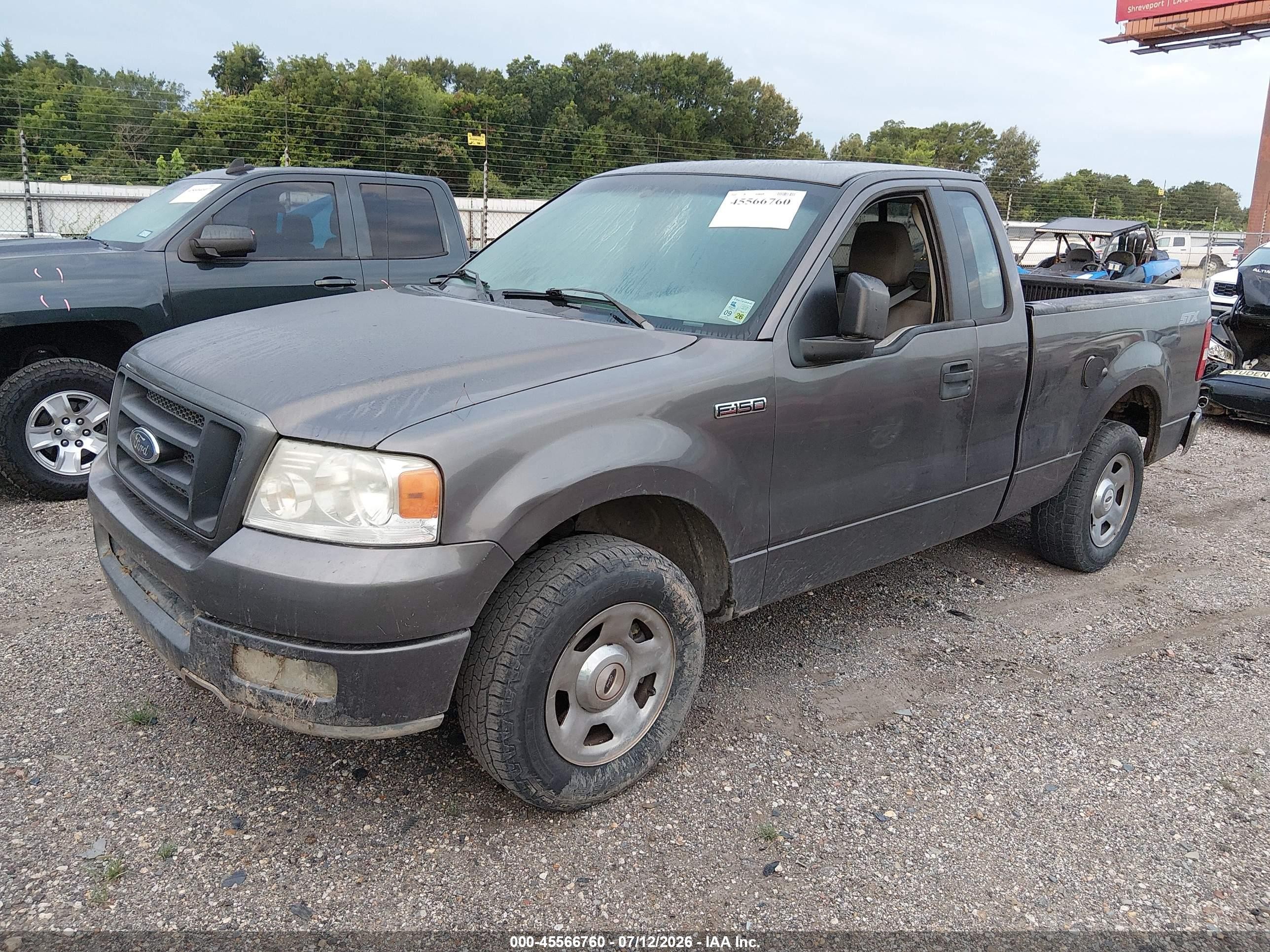 2005 Ford F-150 Stx/xl/xlt Gray vin: 1FTRF12205KC33916