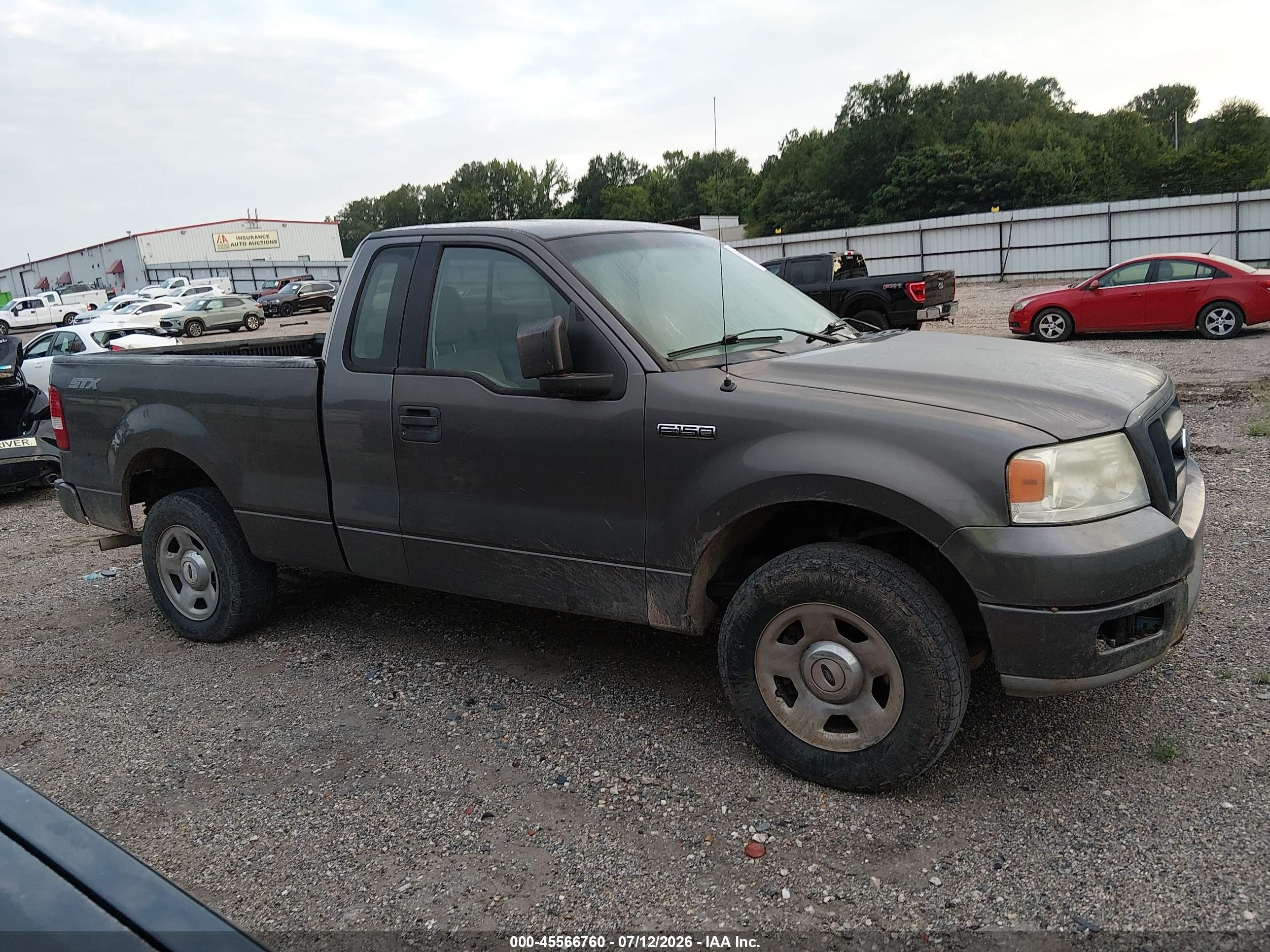 2005 Ford F-150 Stx/xl/xlt Gray vin: 1FTRF12205KC33916