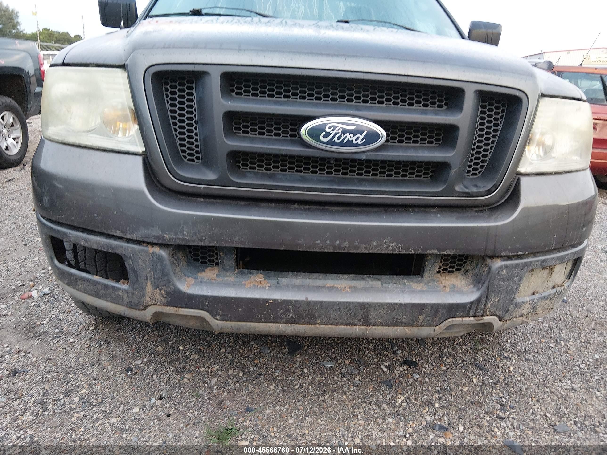 2005 Ford F-150 Stx/xl/xlt Gray vin: 1FTRF12205KC33916