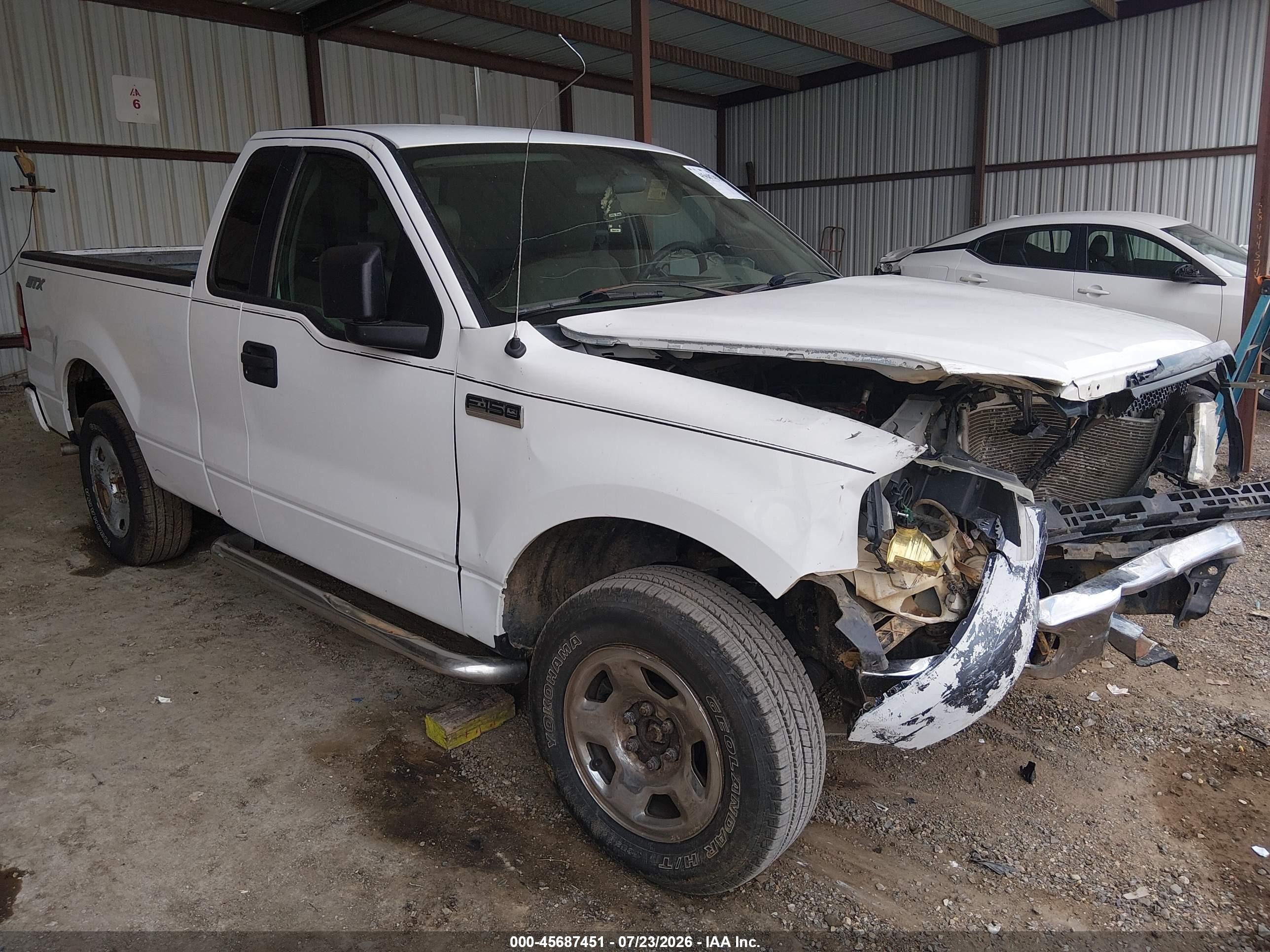 2005 Ford F-150 Stx/xl/xlt White vin: 1FTRF12205KF14615