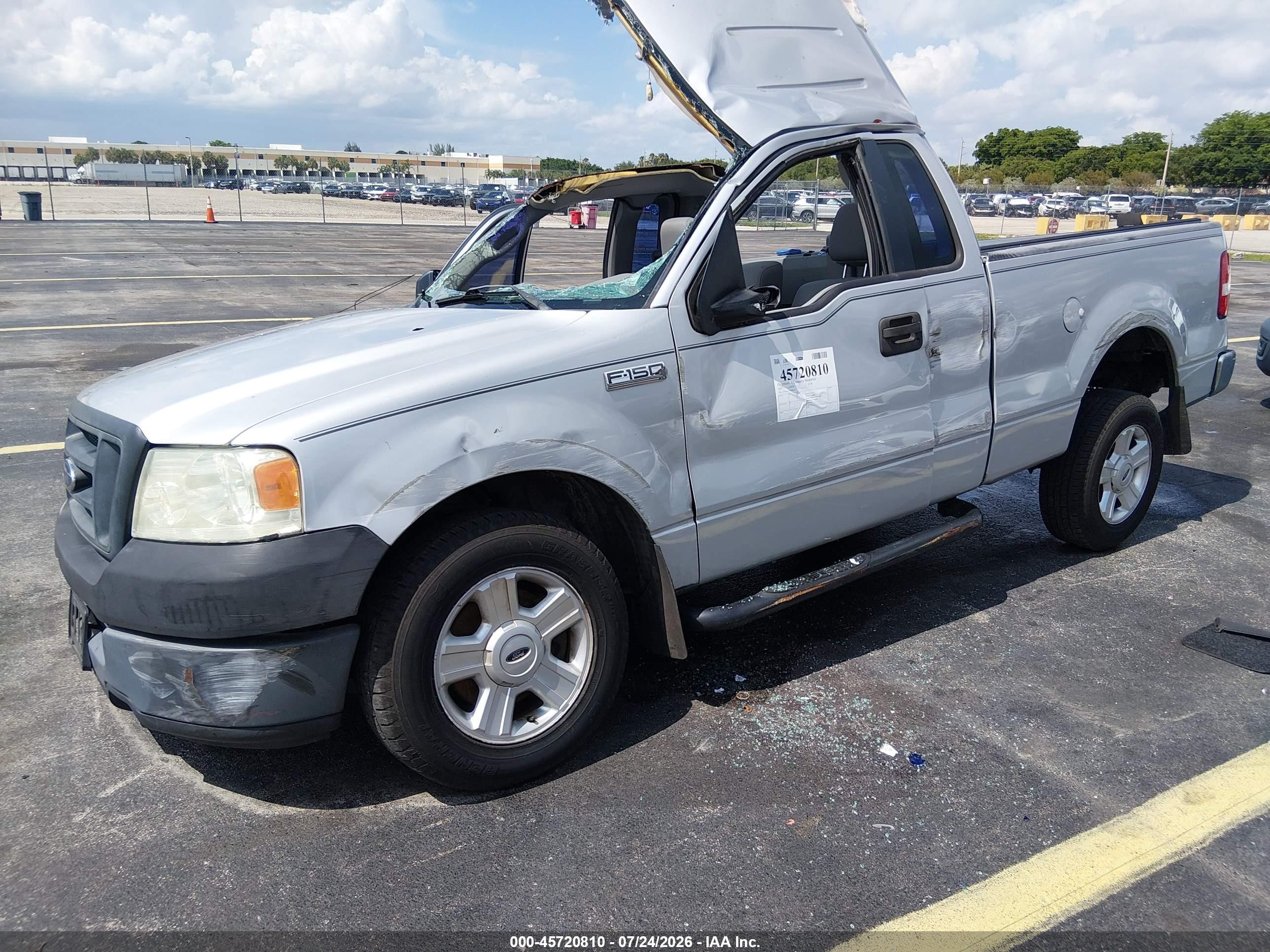2005 Ford F-150 Stx/xl/xlt Gray vin: 1FTRF12205NB98325