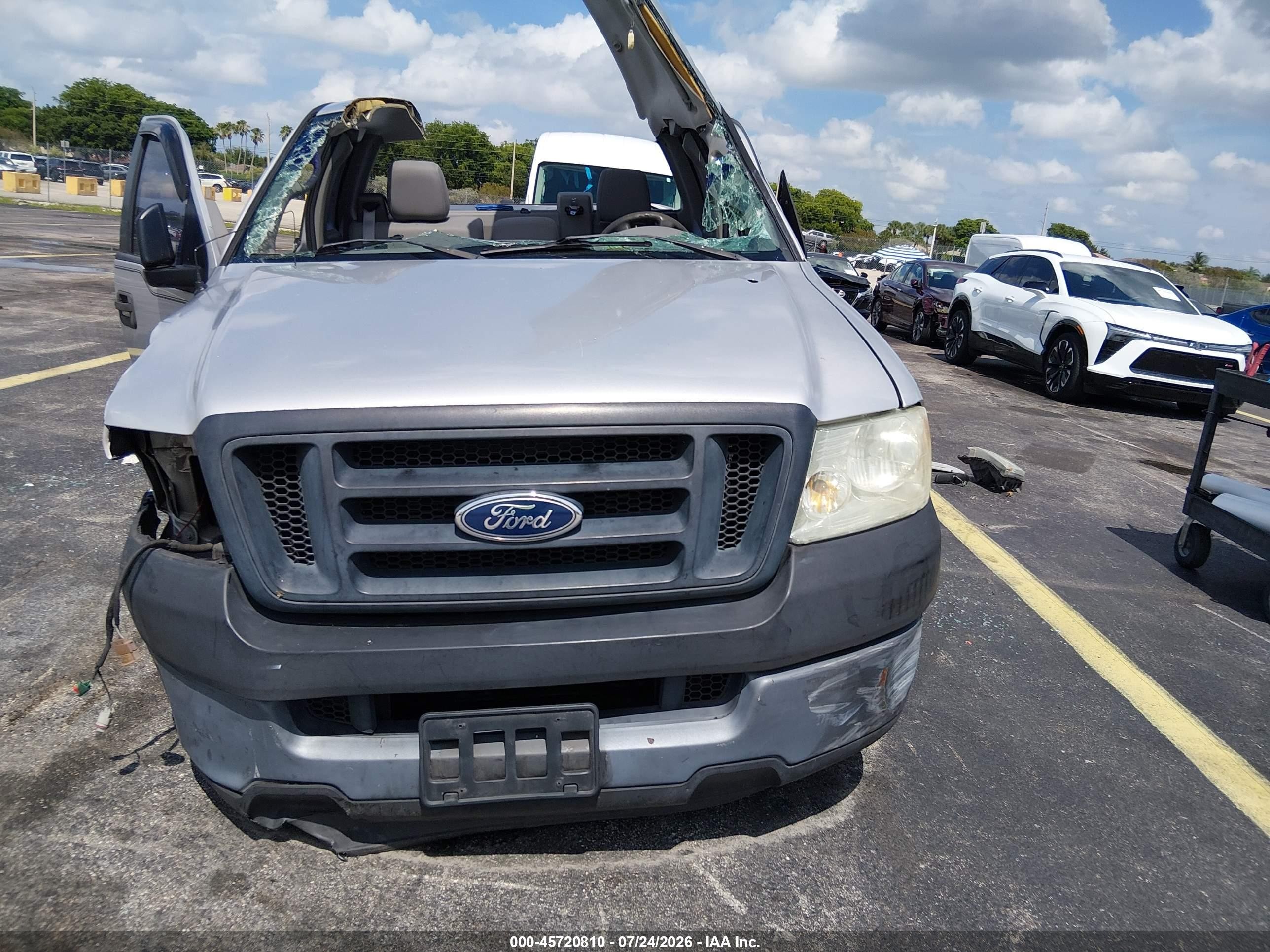 2005 Ford F-150 Stx/xl/xlt Gray vin: 1FTRF12205NB98325