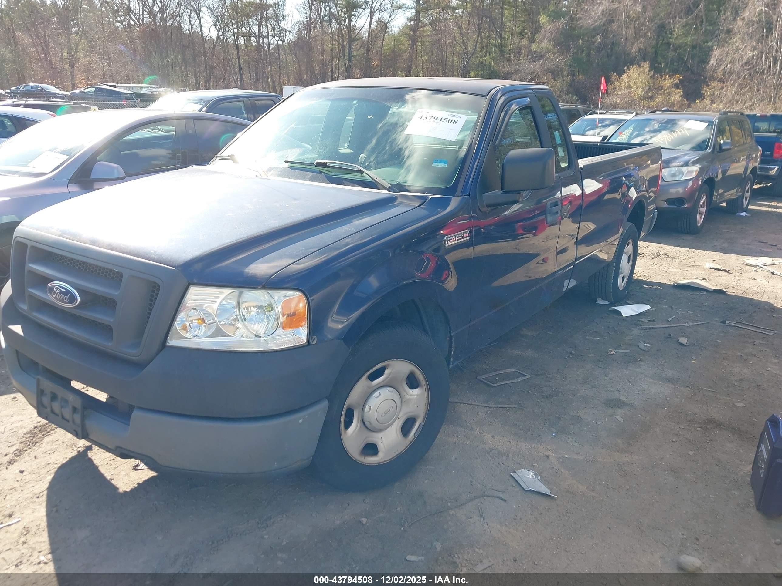 2005 Ford F-150 Stx/xl/xlt Blue vin: 1FTRF12205NB99815