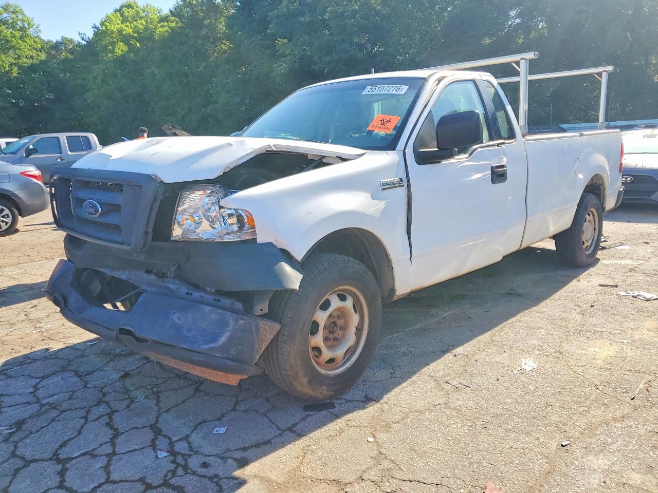 2005 Ford F150 White vin: 1FTRF12205NC09890