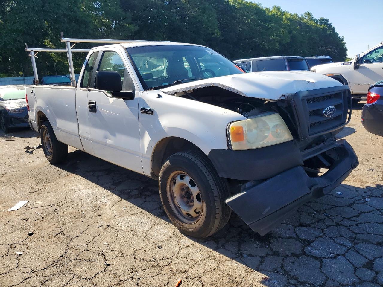 2005 Ford F150 White vin: 1FTRF12205NC09890