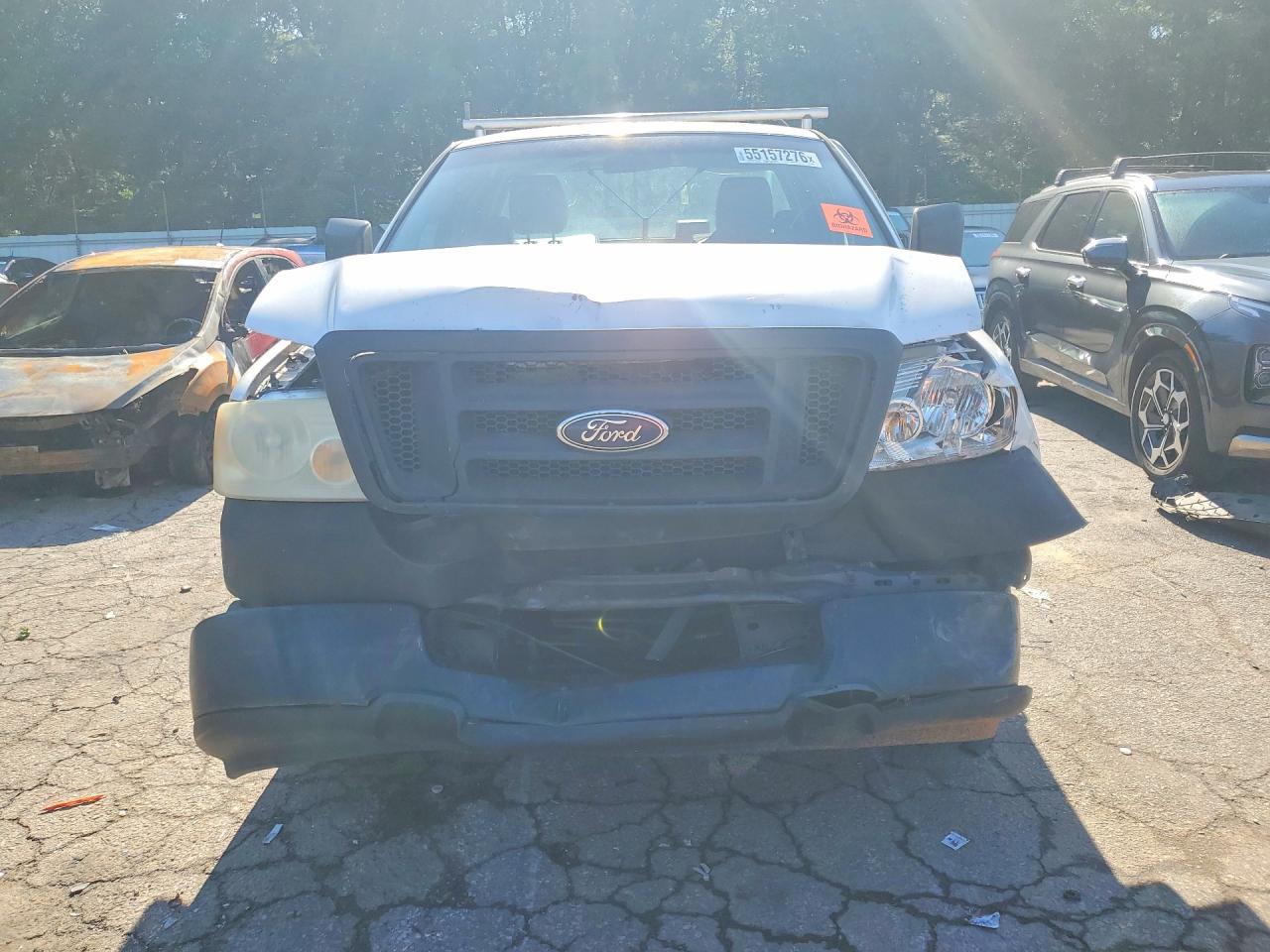 2005 Ford F150 White vin: 1FTRF12205NC09890