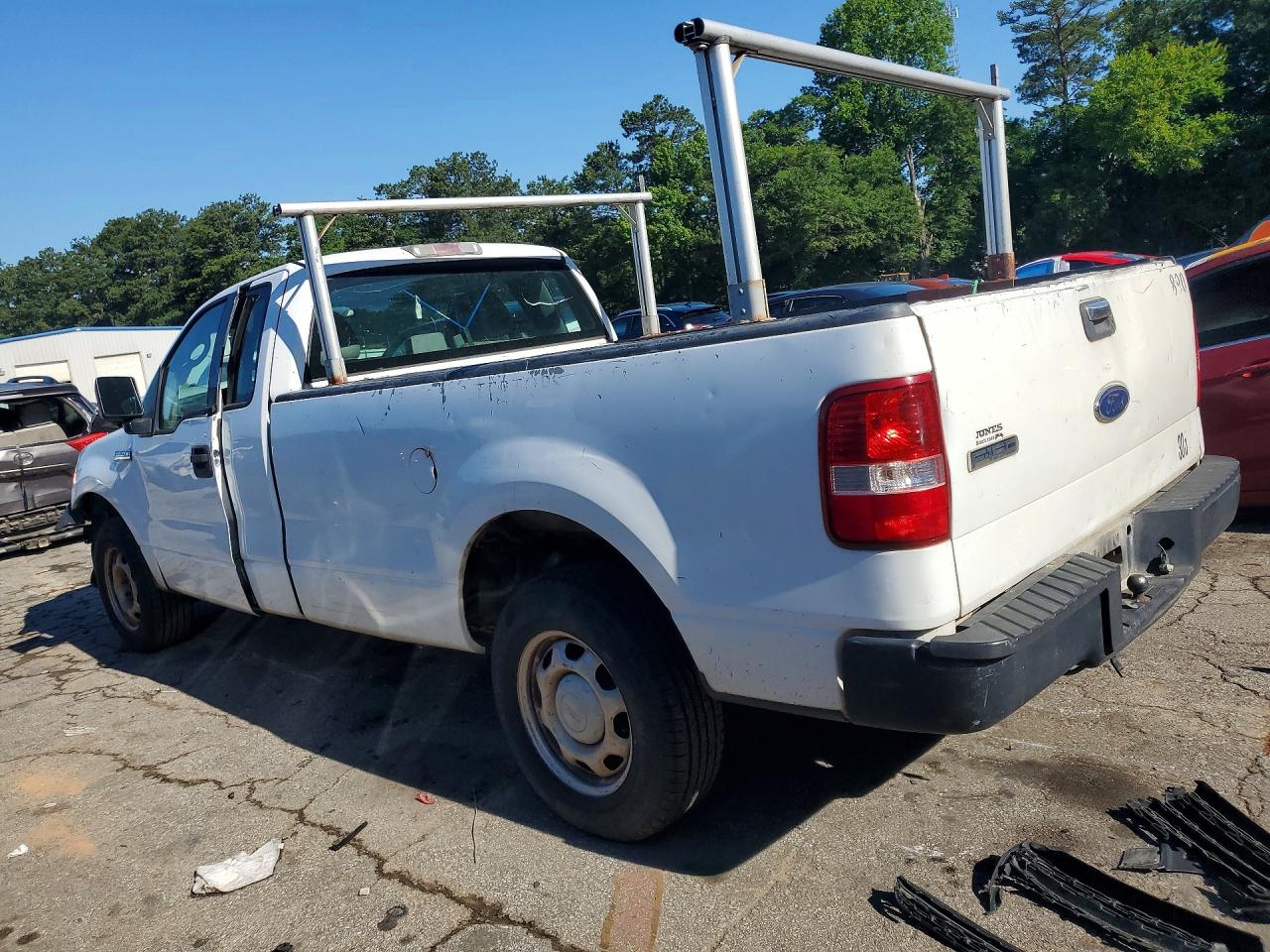 2005 Ford F150 White vin: 1FTRF12205NC09890