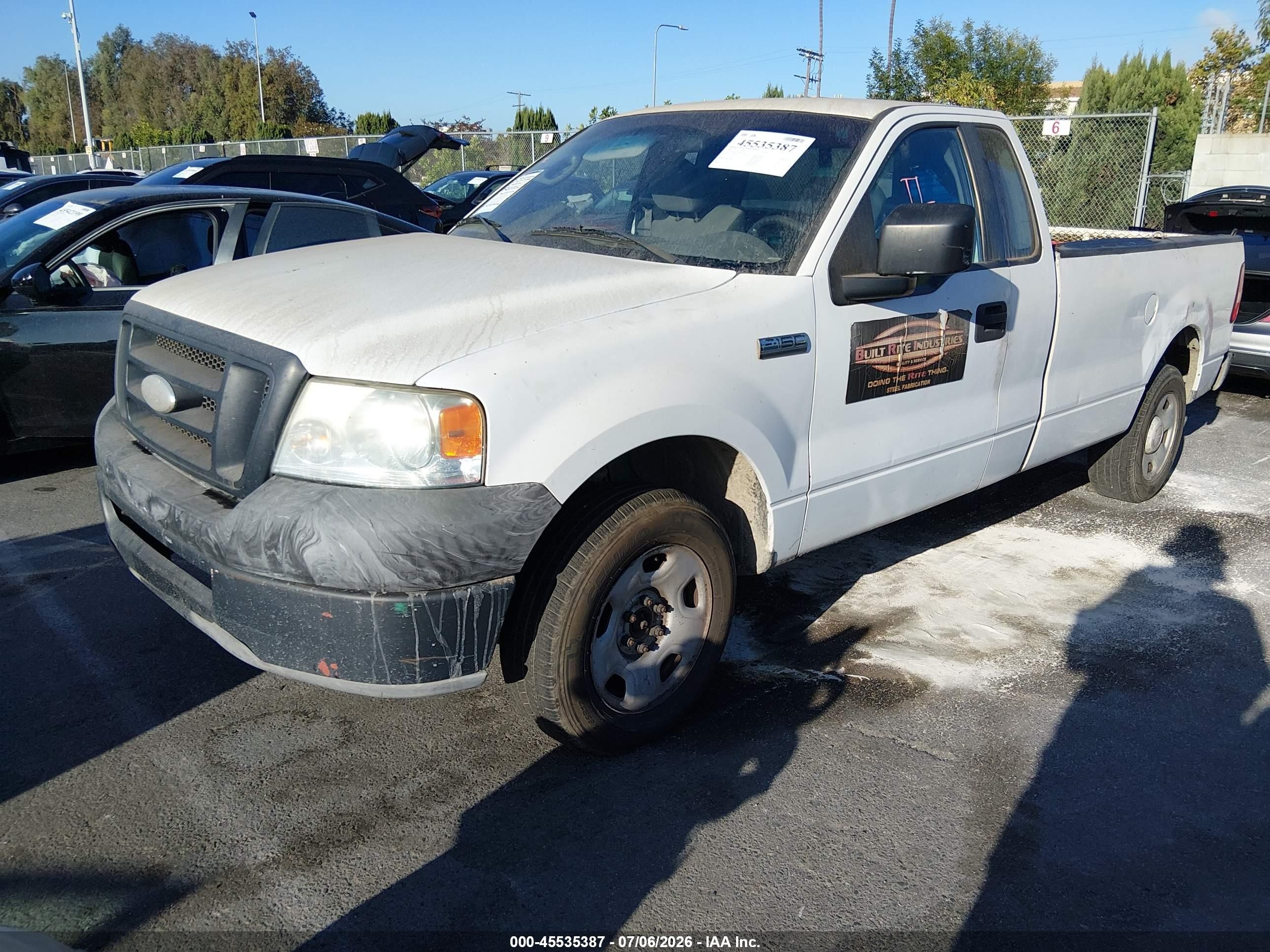 2007 Ford F-150 Stx/xl/xlt White vin: 1FTRF12207KC86070