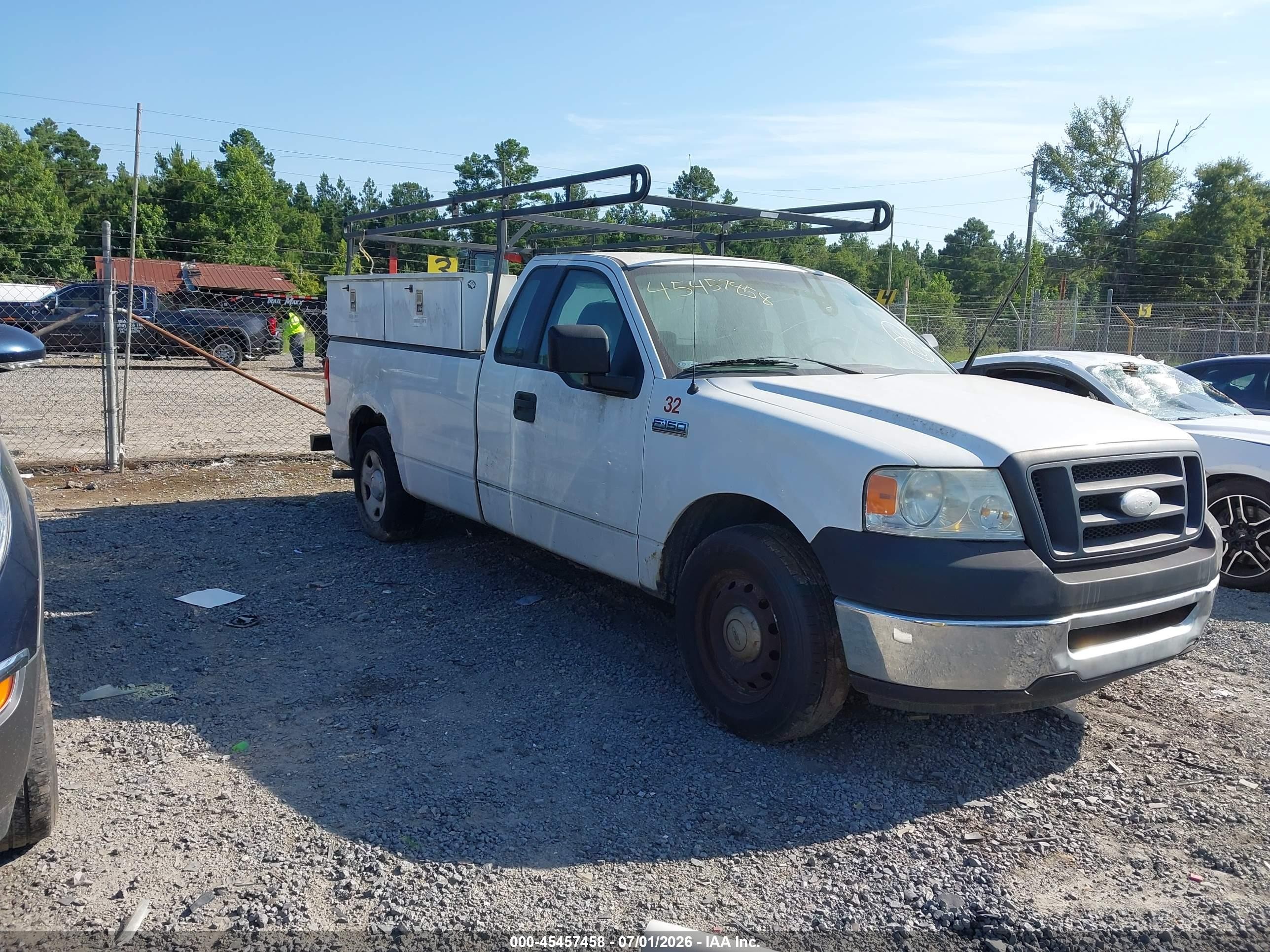 2007 Ford F-150 Stx/xl/xlt White vin: 1FTRF12207KD61737
