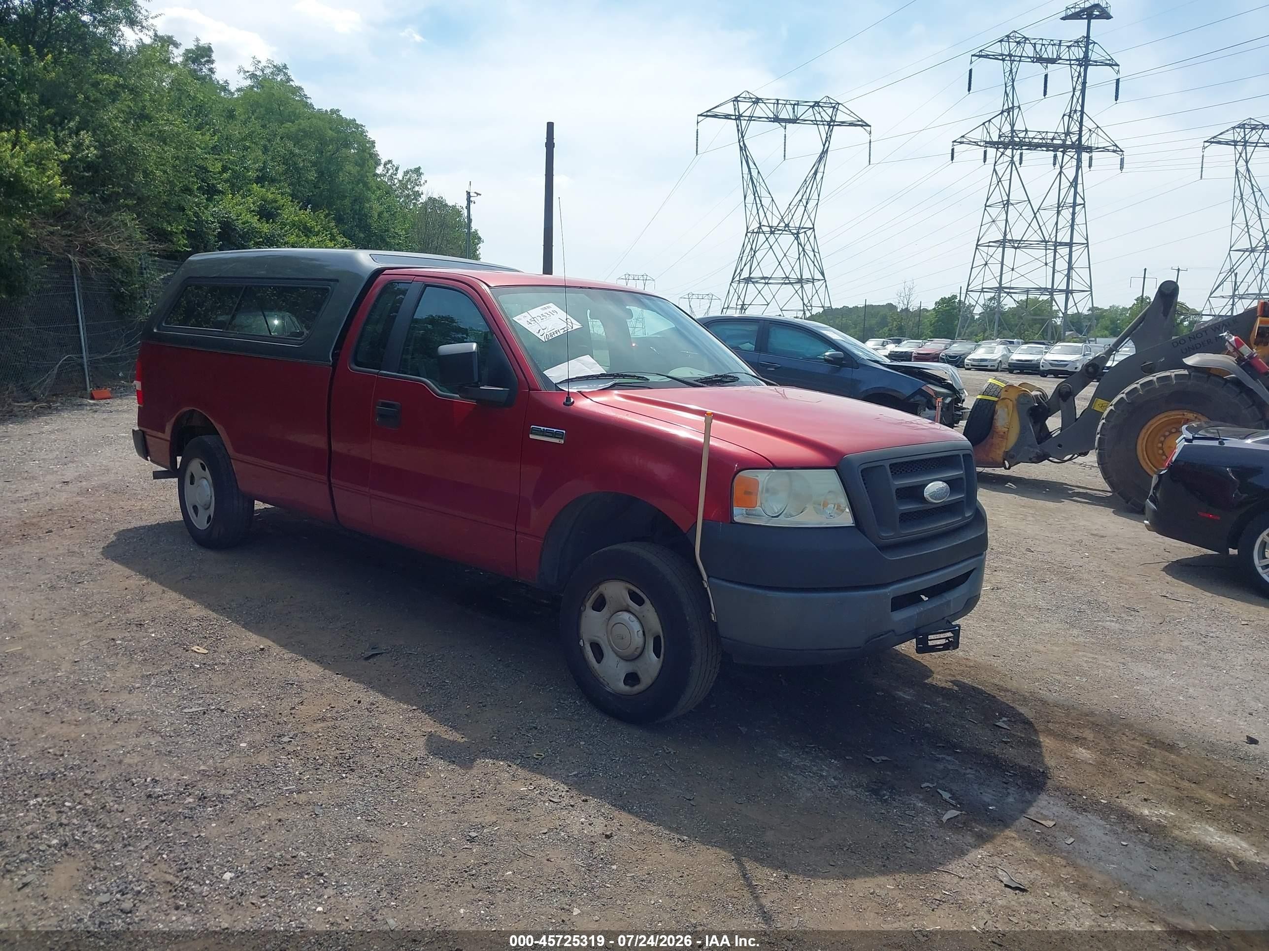 2007 Ford F-150 Stx/xl/xlt Red vin: 1FTRF12207NA36679