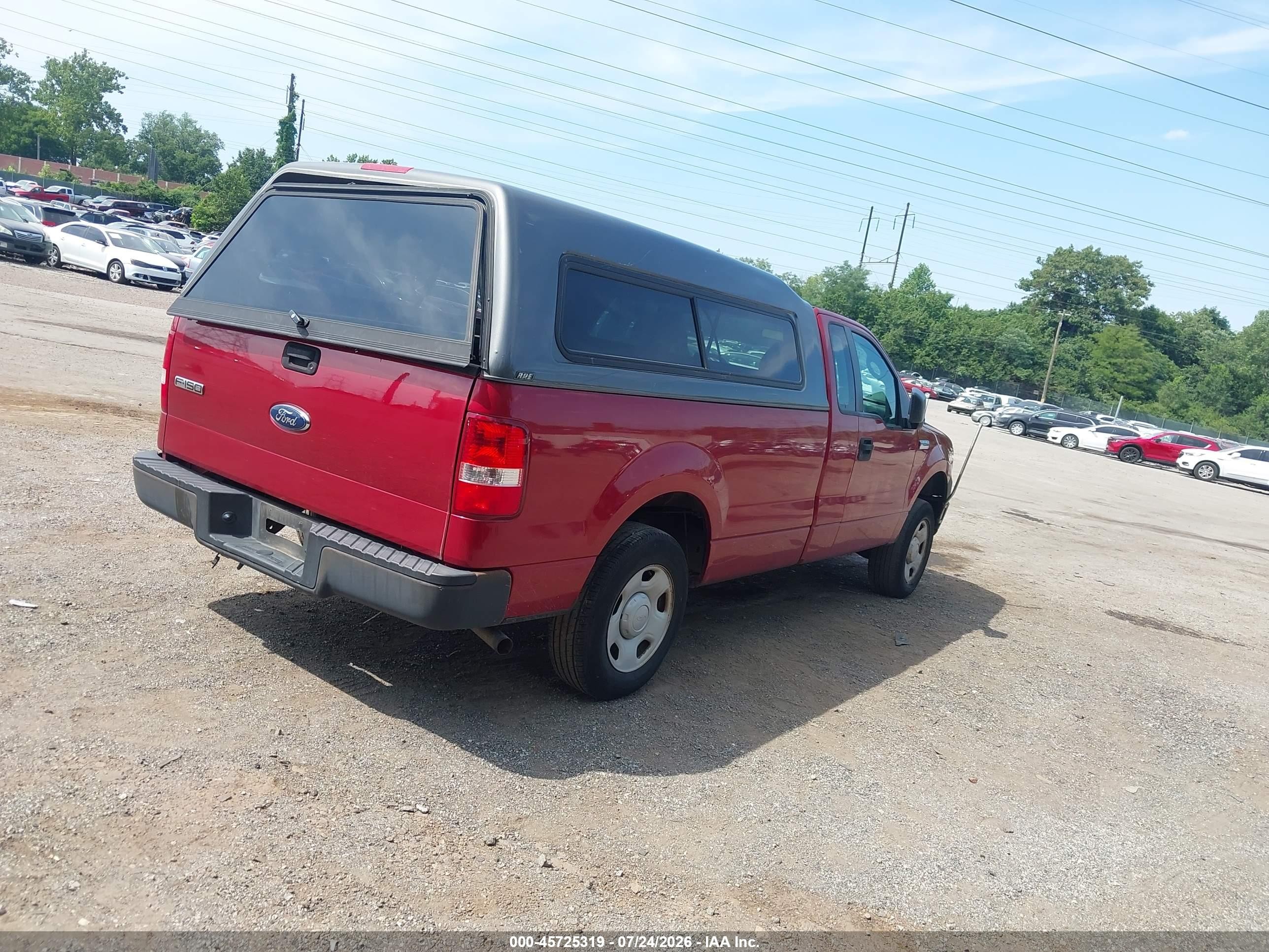 2007 Ford F-150 Stx/xl/xlt Red vin: 1FTRF12207NA36679