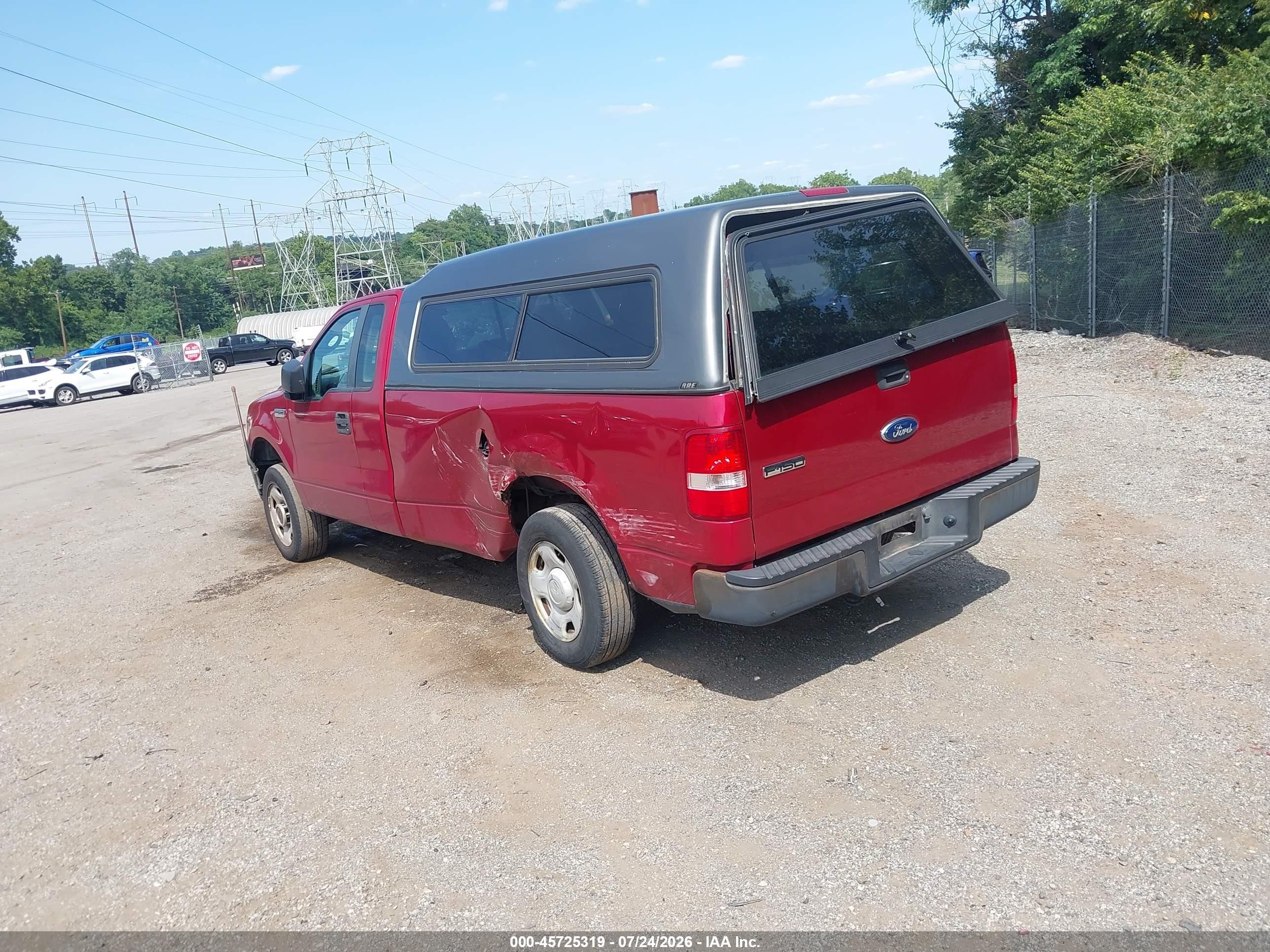2007 Ford F-150 Stx/xl/xlt Red vin: 1FTRF12207NA36679