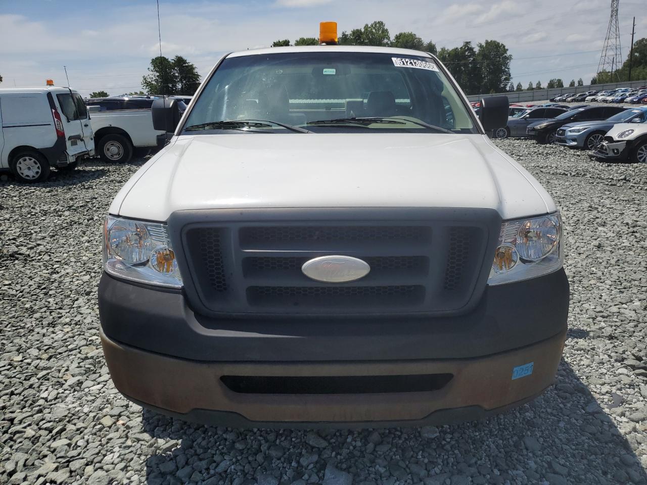 2008 Ford F150 White vin: 1FTRF12208KC88077 Damage: Hood, Chipped, 4