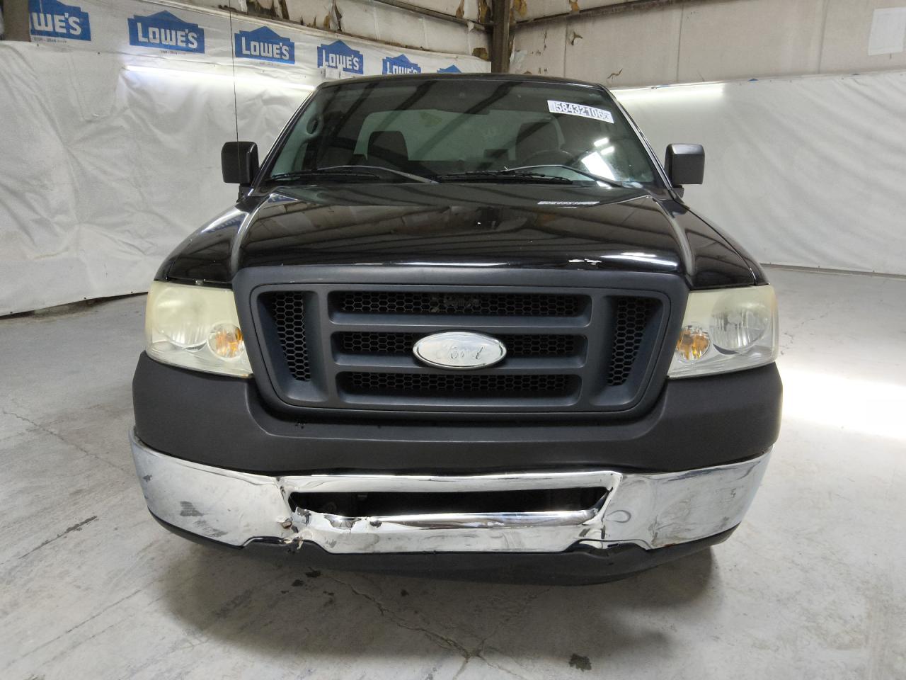 2008 Ford F150 Black vin: 1FTRF12208KD24074 Damage: Front Metal Bumper Chrome, Dent(S) W/No Paint Dmg, > 12 Inches