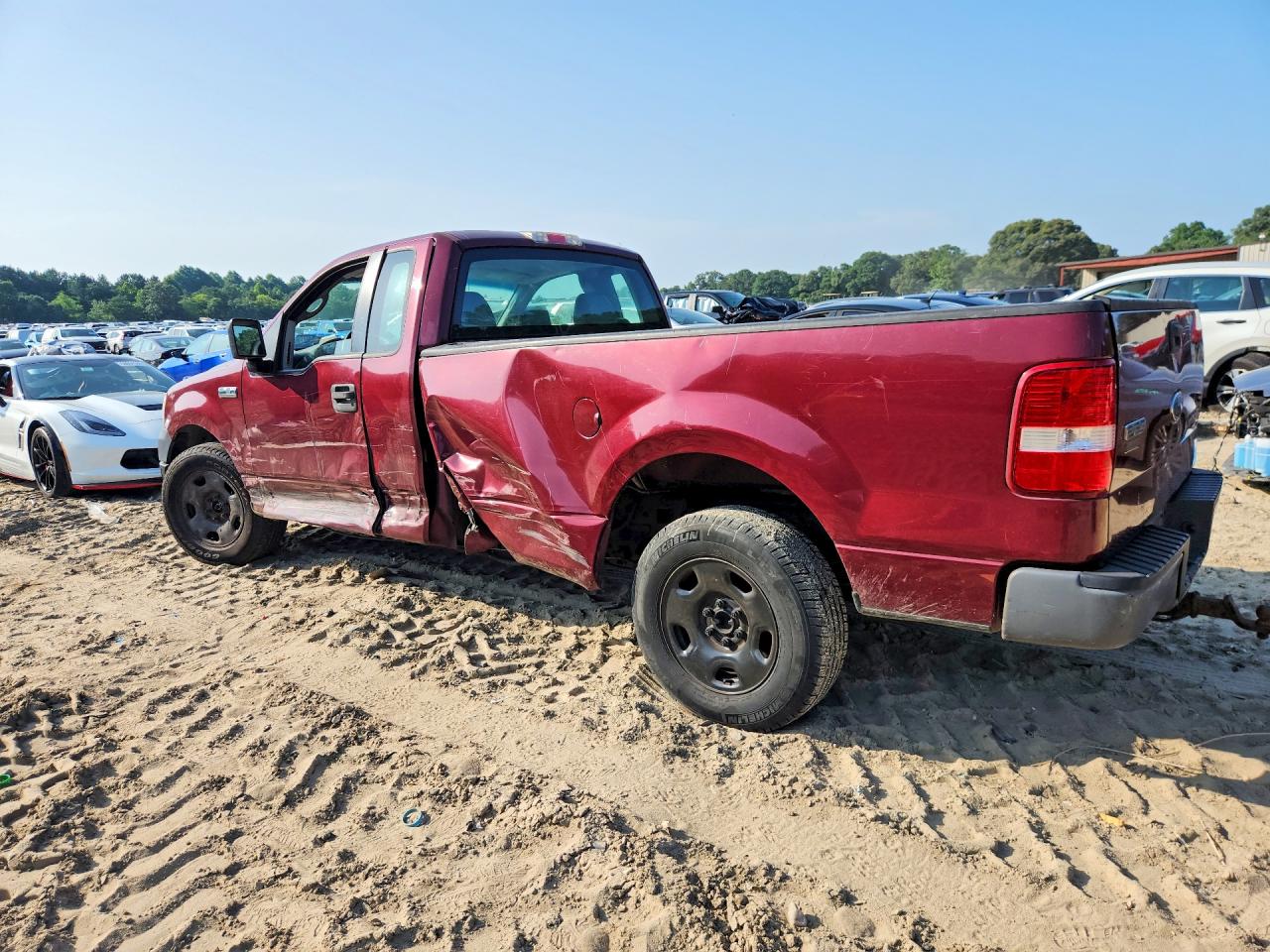 2005 Ford F-150 Fx4 Supercab 1 Burgundy vin: 1FTRF12215NB33807