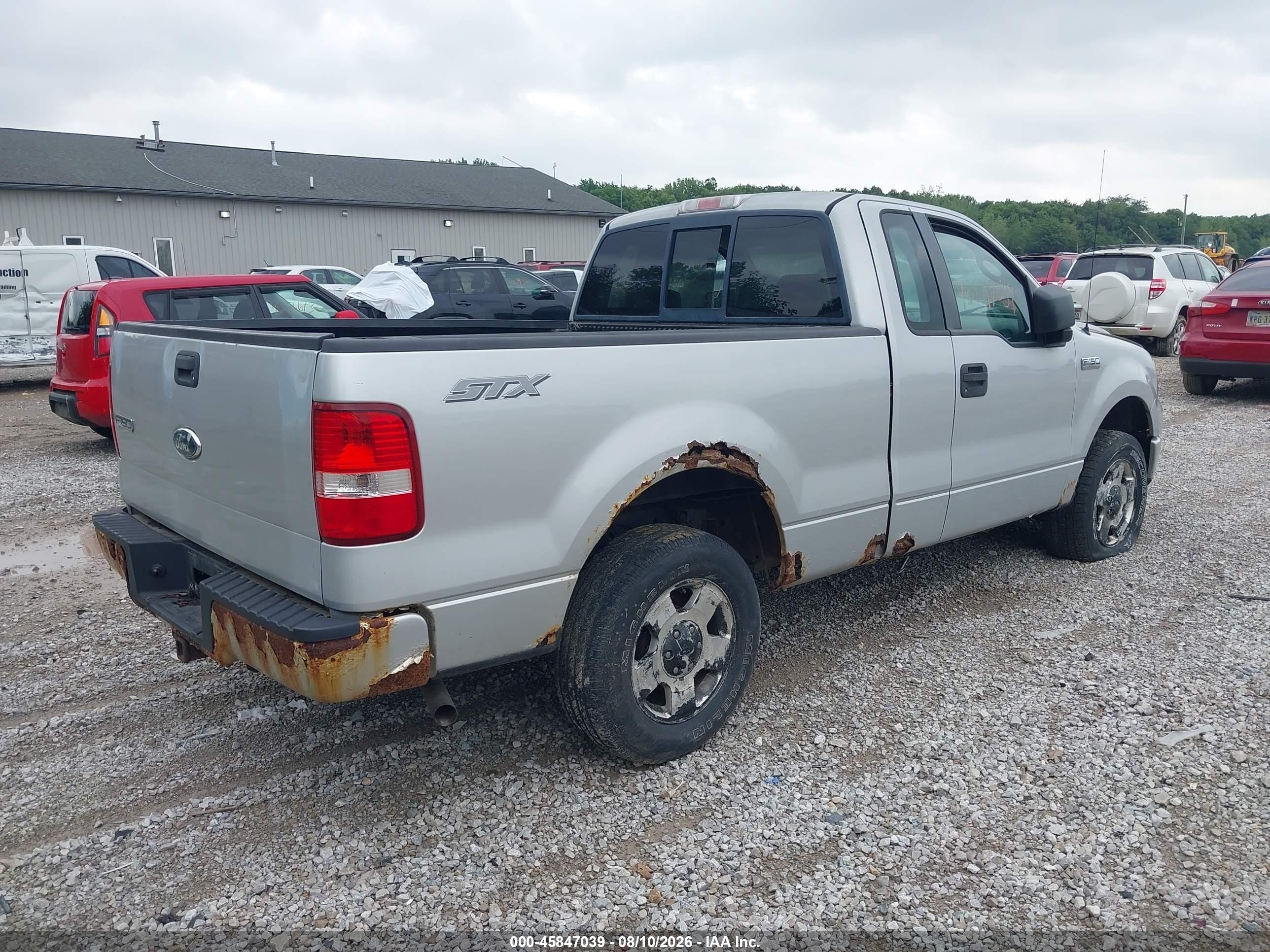 2007 Ford F-150 Stx/xl/xlt Silver vin: 1FTRF12217KB94076