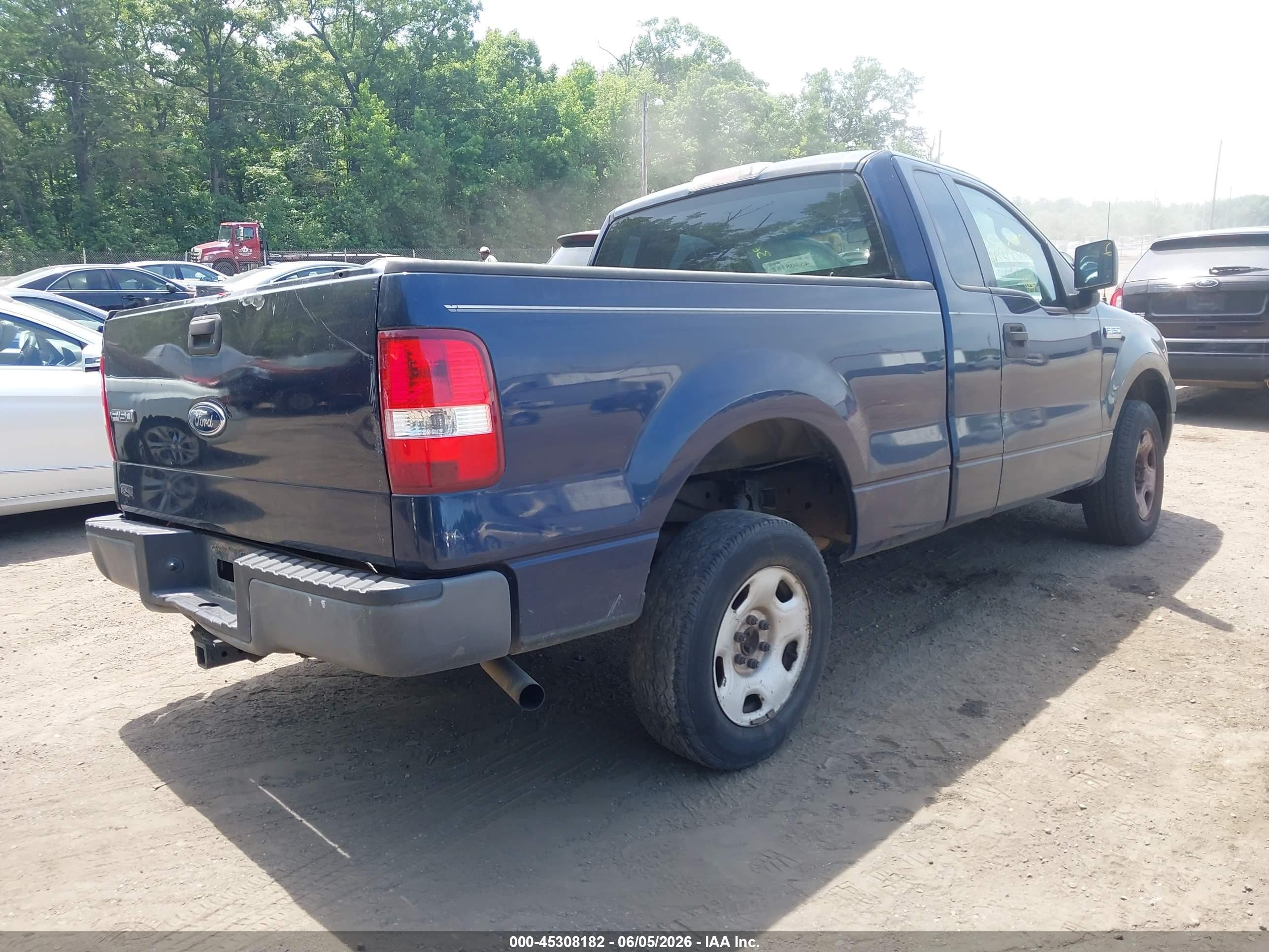 2005 Ford F-150 Stx/xl/xlt Blue vin: 1FTRF12225NB77508
