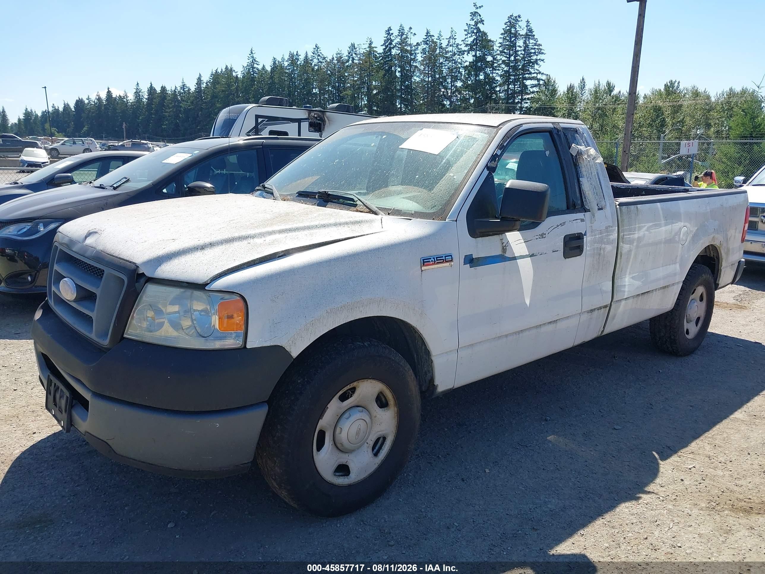 2007 Ford F-150 Stx/xl/xlt White vin: 1FTRF12227KD51324