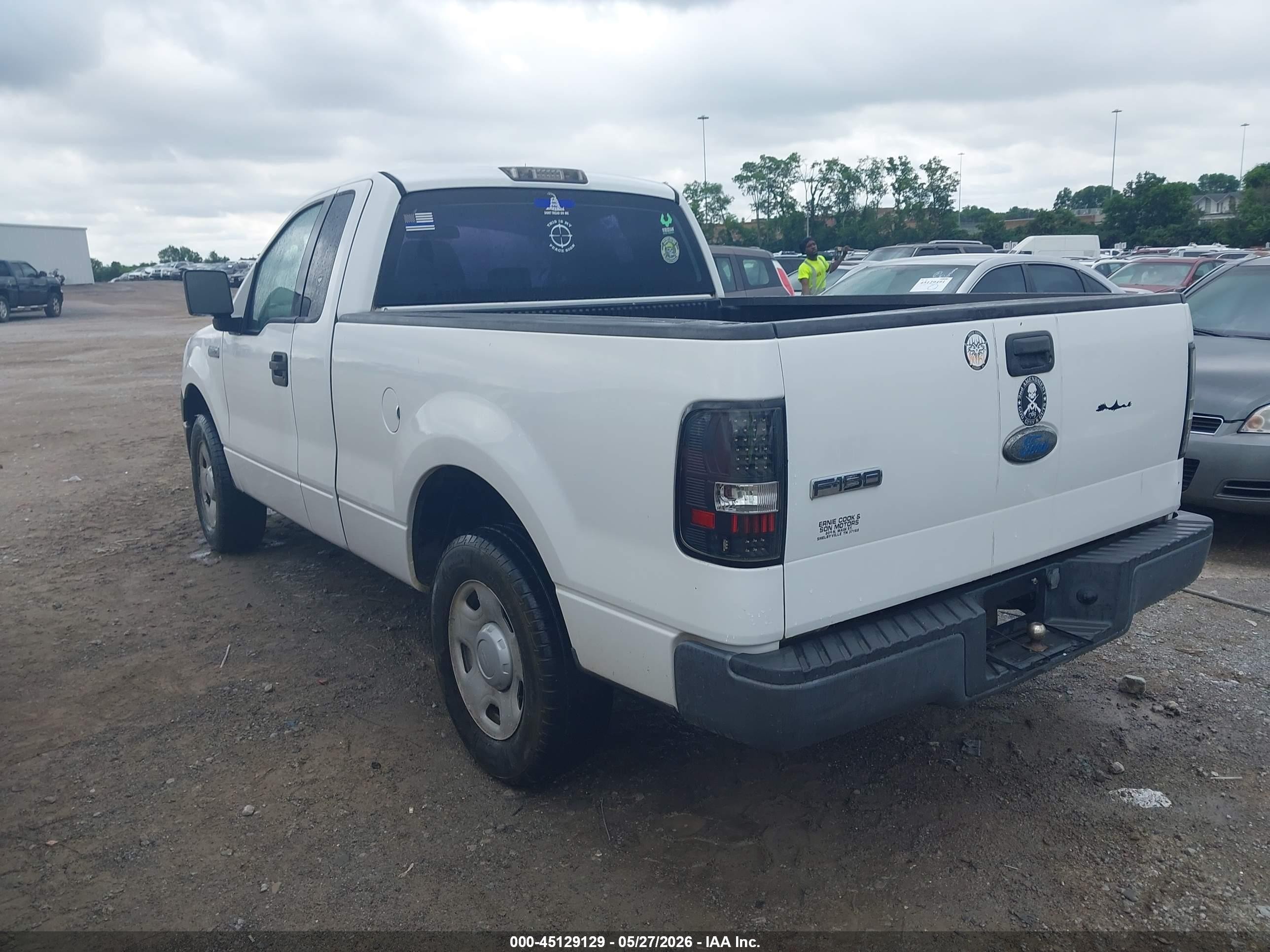 2007 Ford F-150 Stx/xl/xlt White vin: 1FTRF12227KD58516