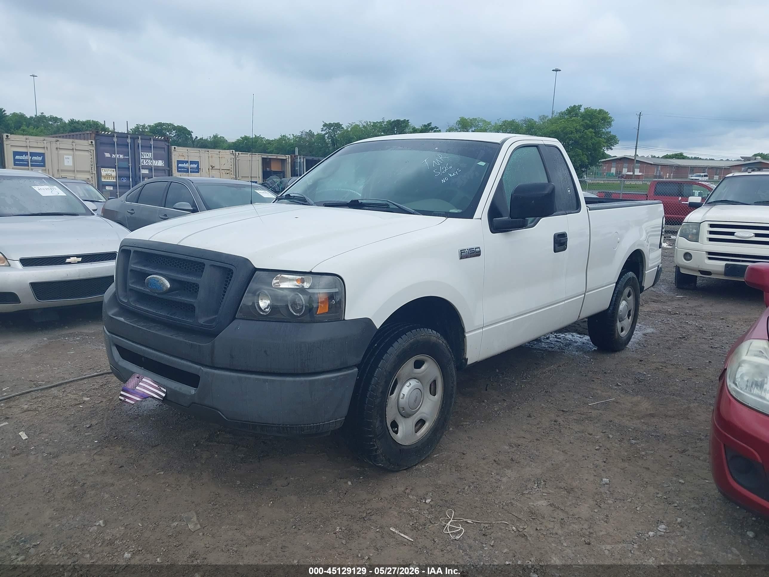 2007 Ford F-150 Stx/xl/xlt White vin: 1FTRF12227KD58516
