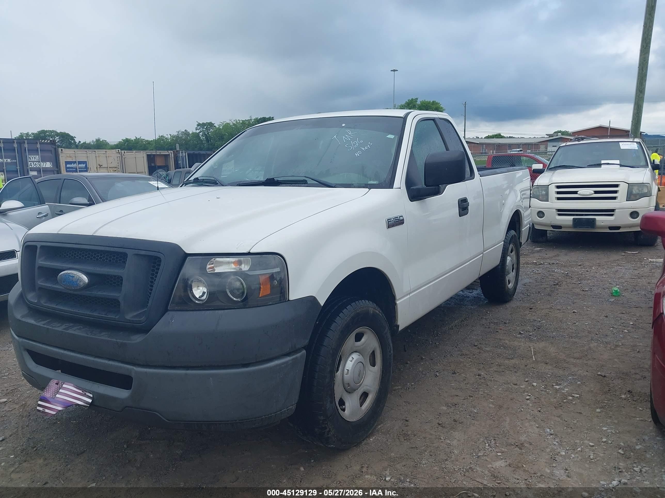 2007 Ford F-150 Stx/xl/xlt White vin: 1FTRF12227KD58516