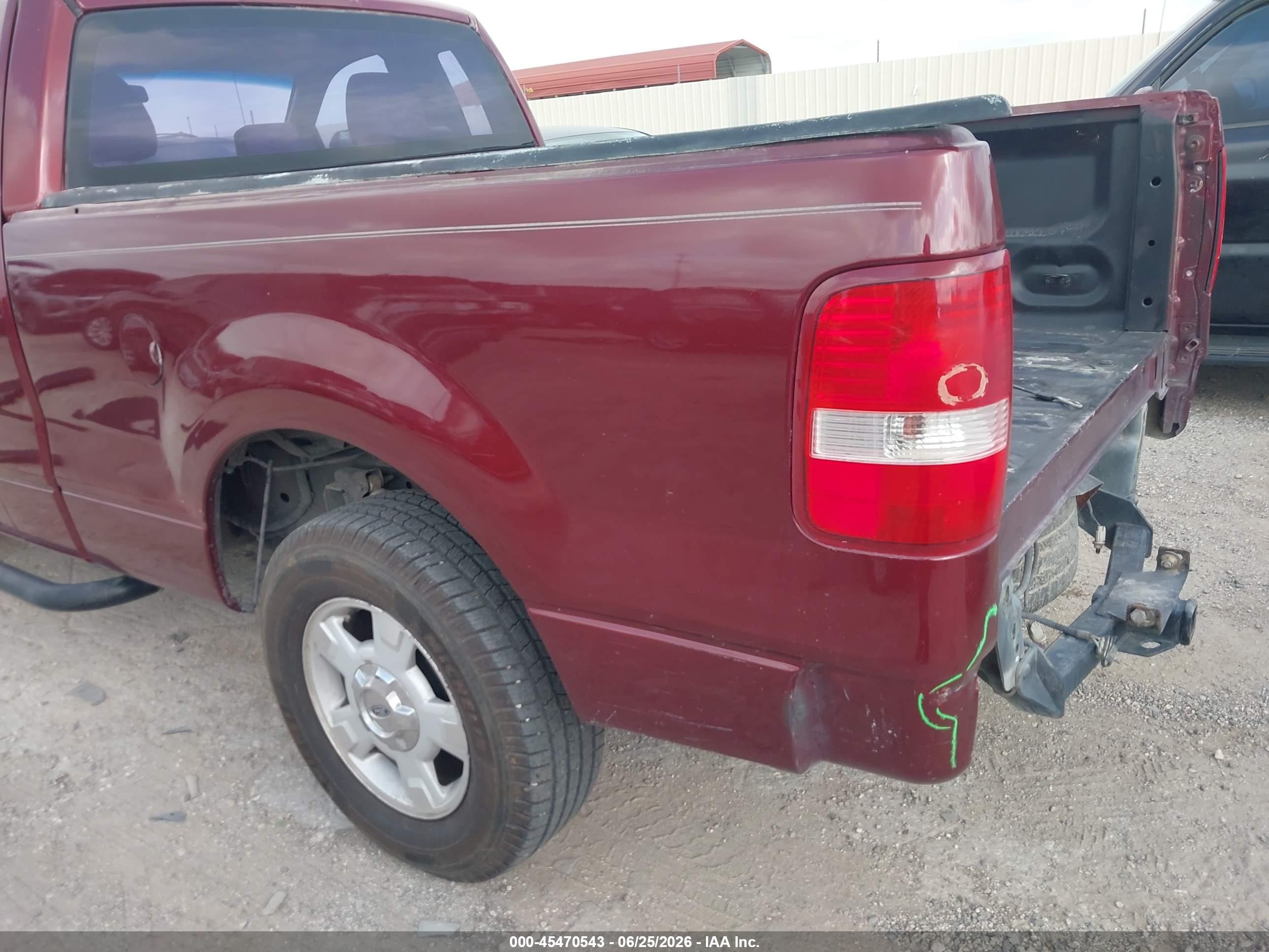 2006 Ford F-150 Stx/xl/xlt Burgundy vin: 1FTRF12236NB69547