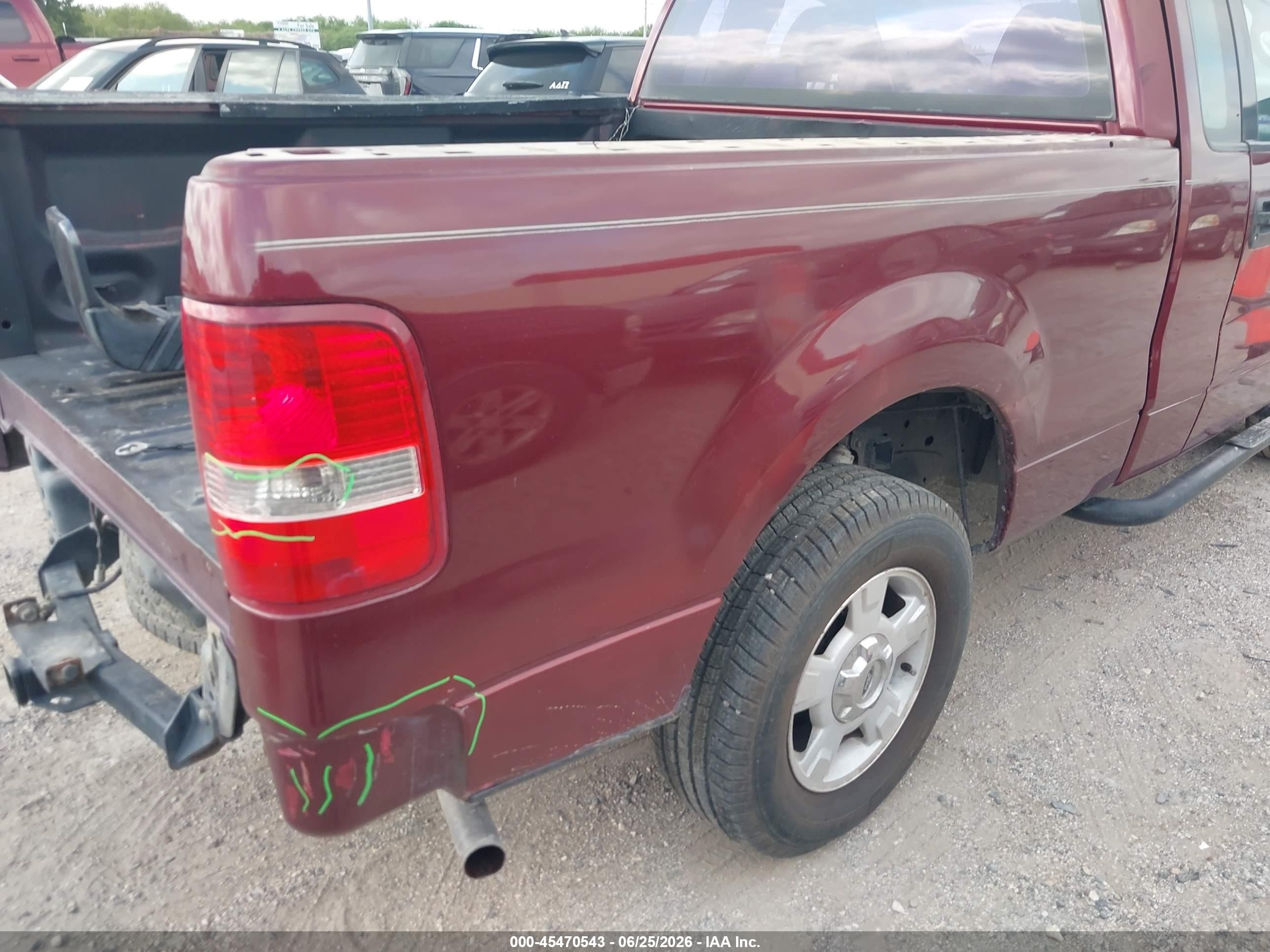 2006 Ford F-150 Stx/xl/xlt Burgundy vin: 1FTRF12236NB69547