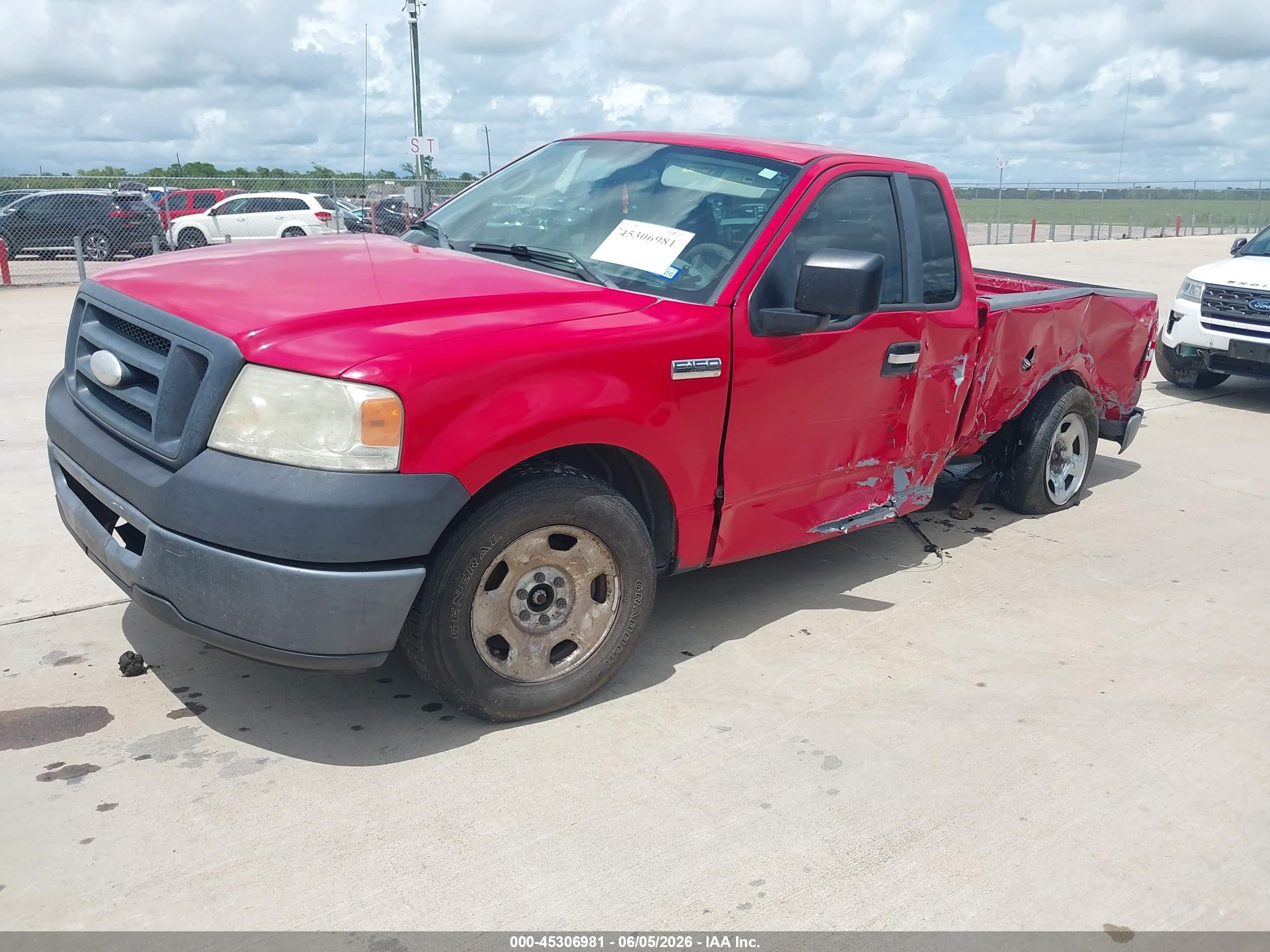 2007 Ford F-150 Stx/xl/xlt Red vin: 1FTRF12237KB65324
