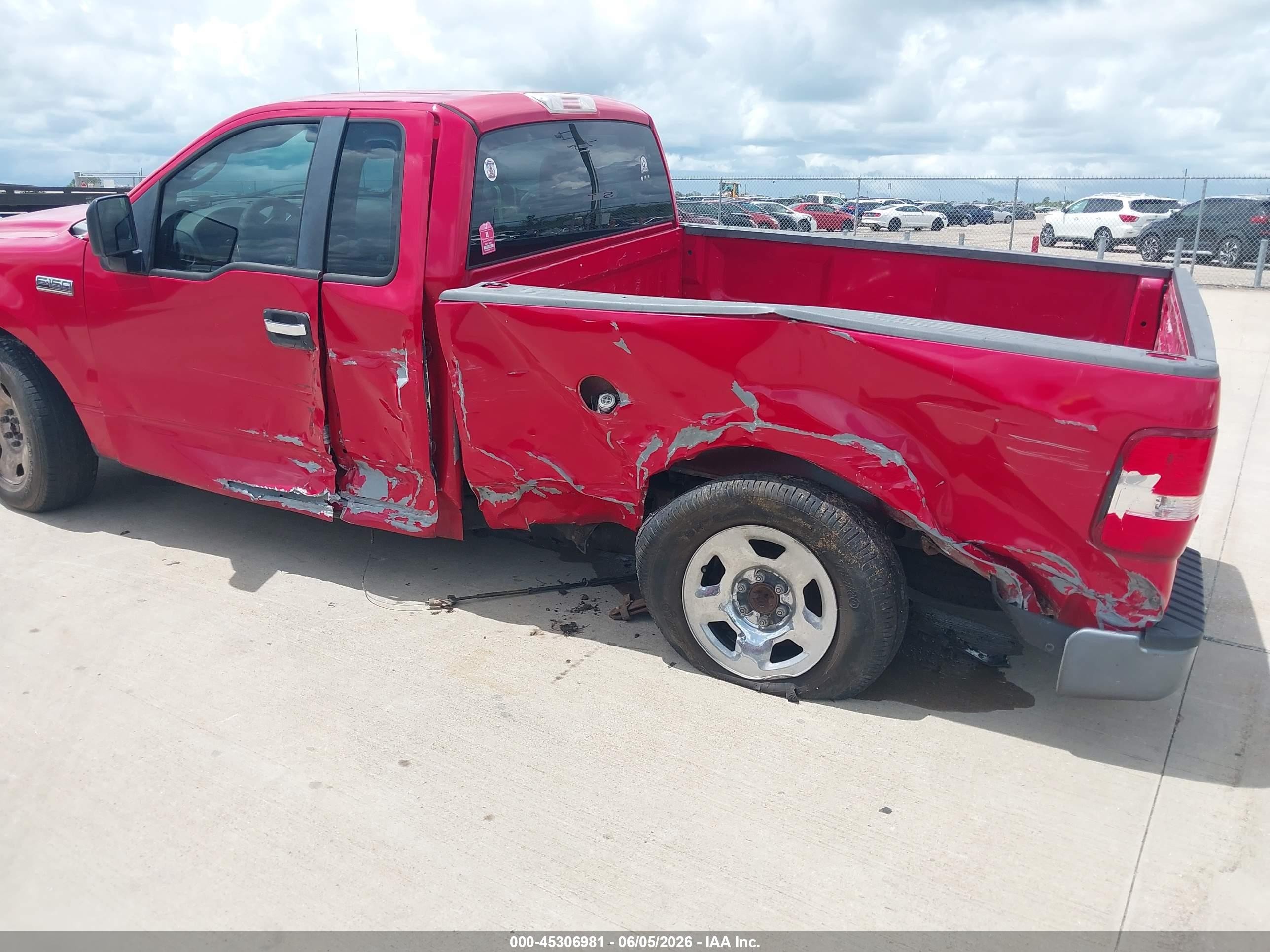 2007 Ford F-150 Stx/xl/xlt Red vin: 1FTRF12237KB65324