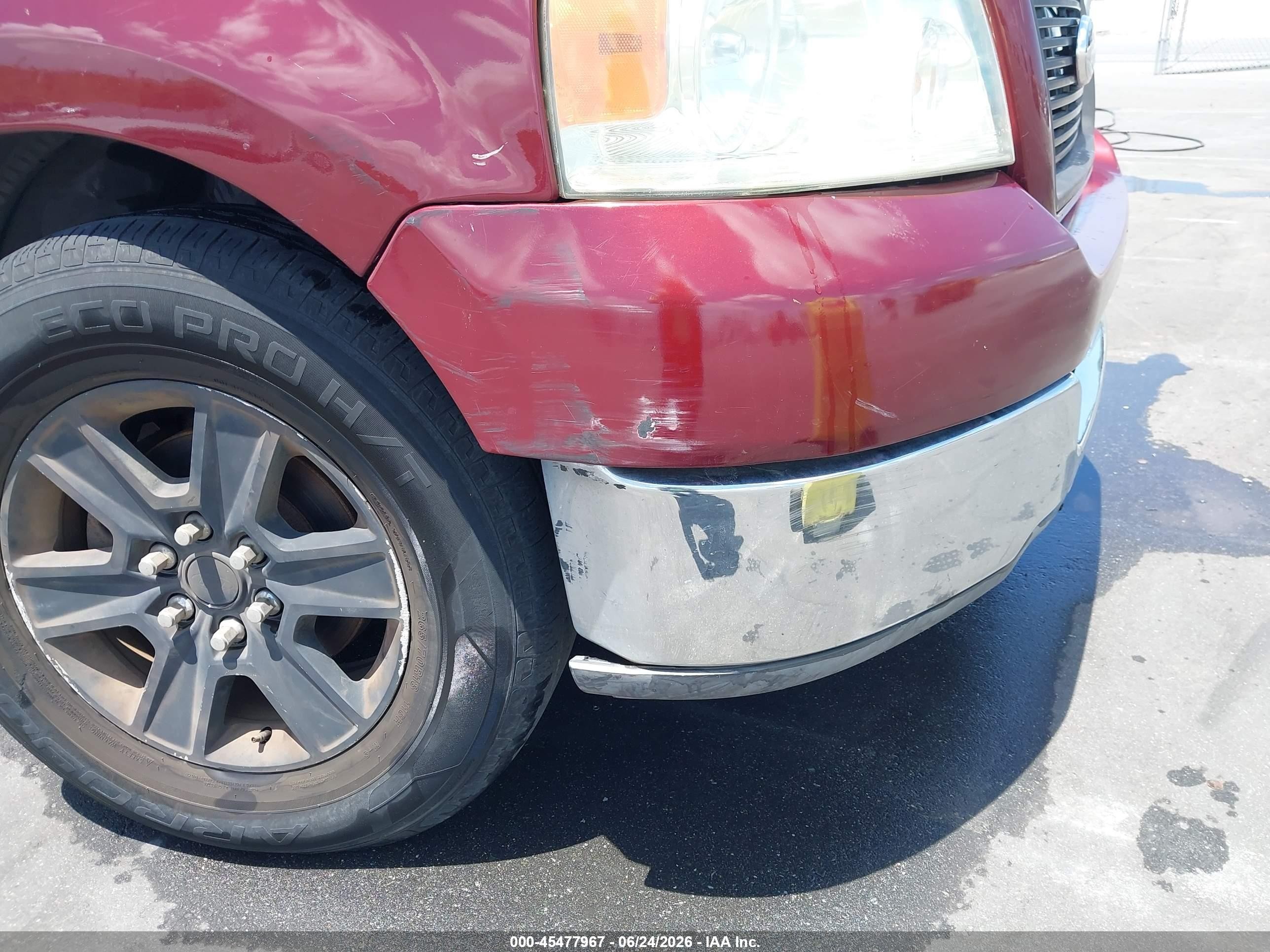 2007 Ford F-150 Stx/xl/xlt Бордовый vin: 1FTRF12237KC13839