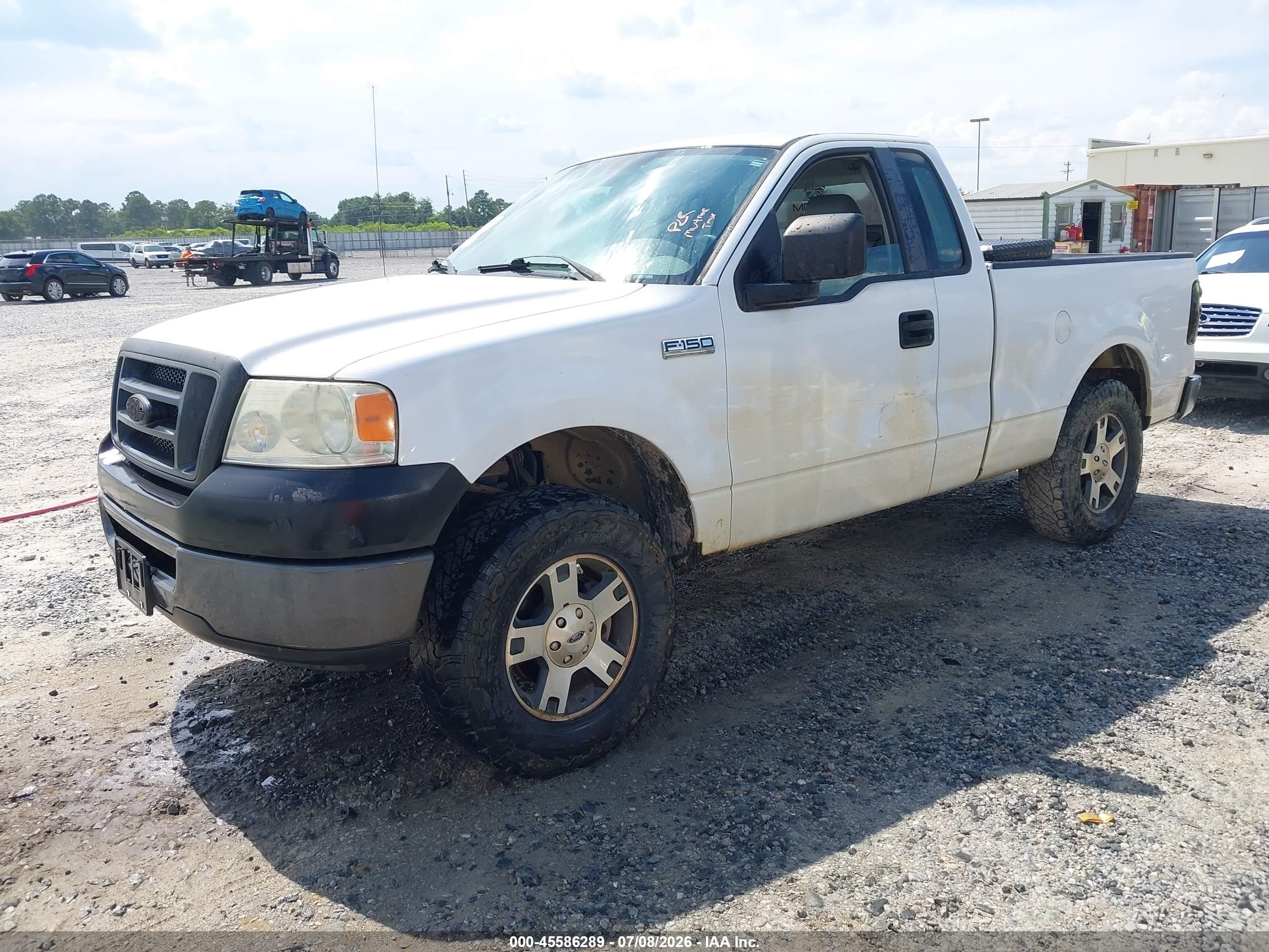2007 Ford F-150 Stx/xl/xlt White vin: 1FTRF12237NA04051