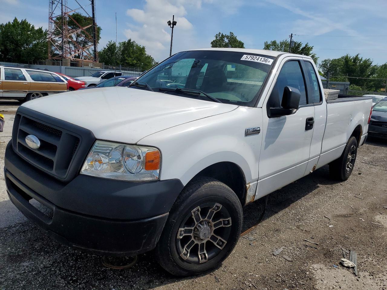 2007 Ford F150 White vin: 1FTRF12237NA25112