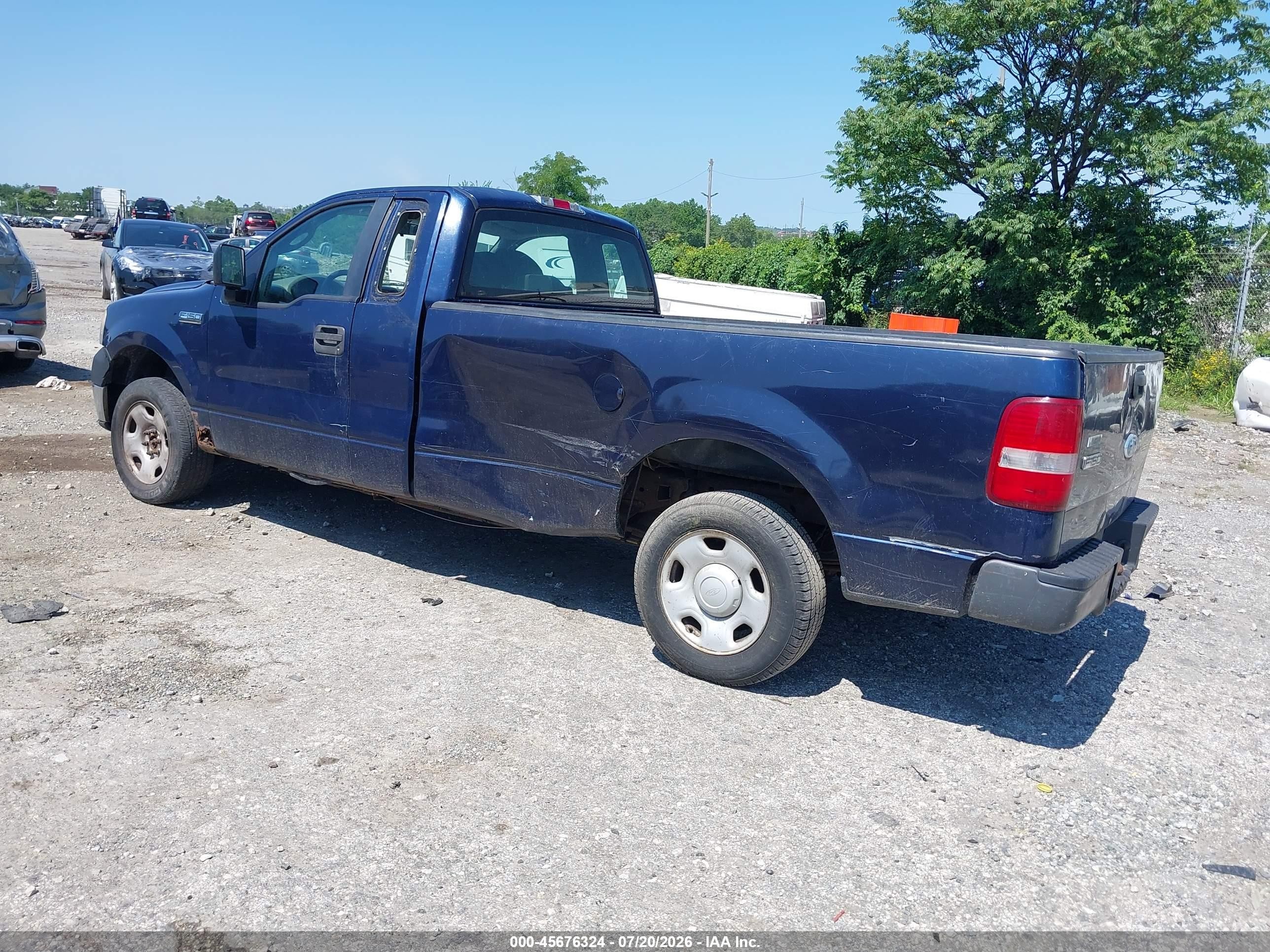 2007 Ford F-150 Stx/xl/xlt Dark Blue vin: 1FTRF12237NA44288