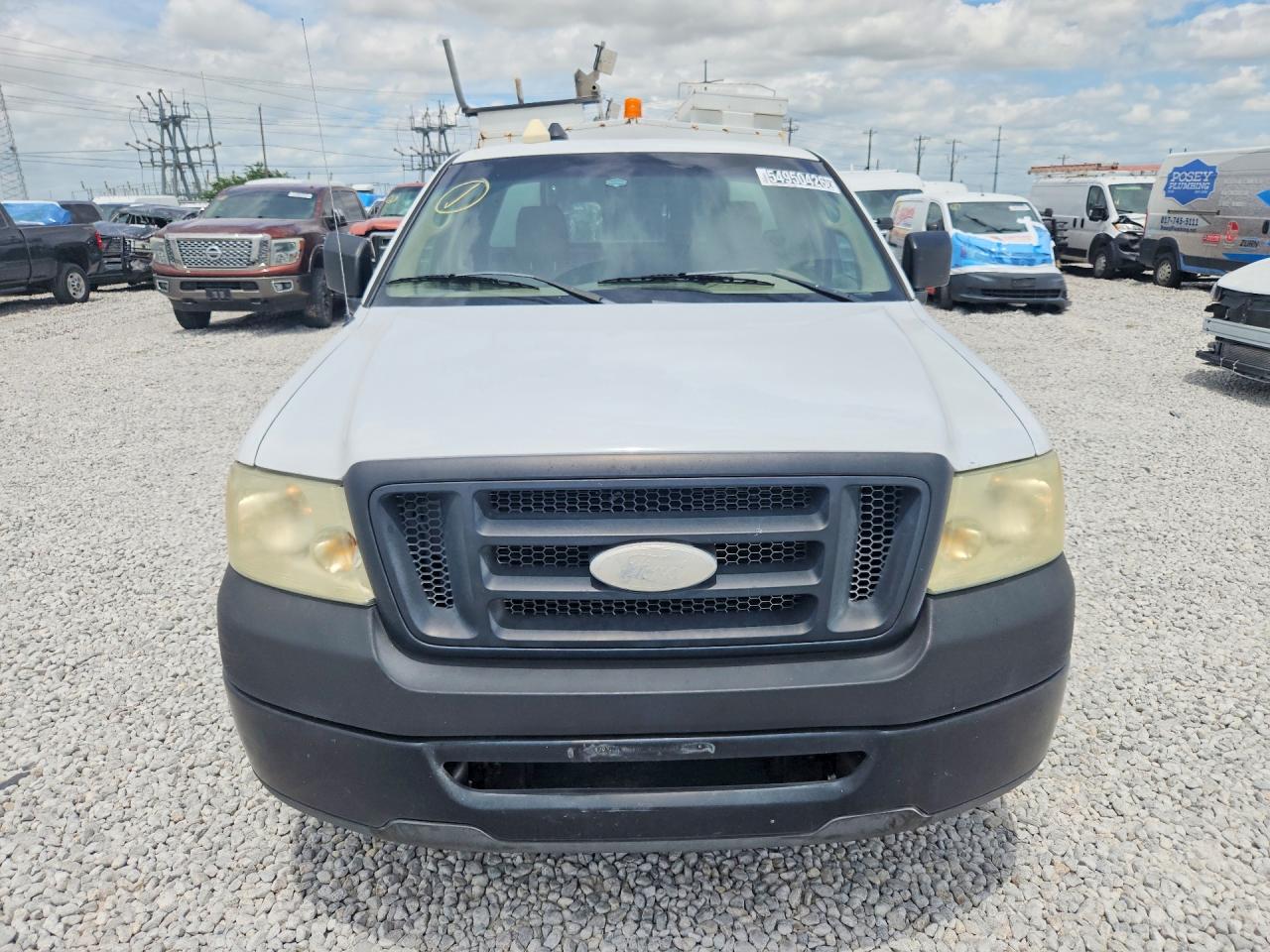 2008 Ford F150 White vin: 1FTRF12238KB70024