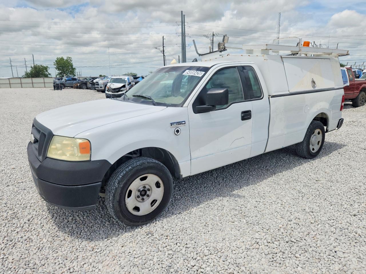 2008 Ford F150 White vin: 1FTRF12238KB70024
