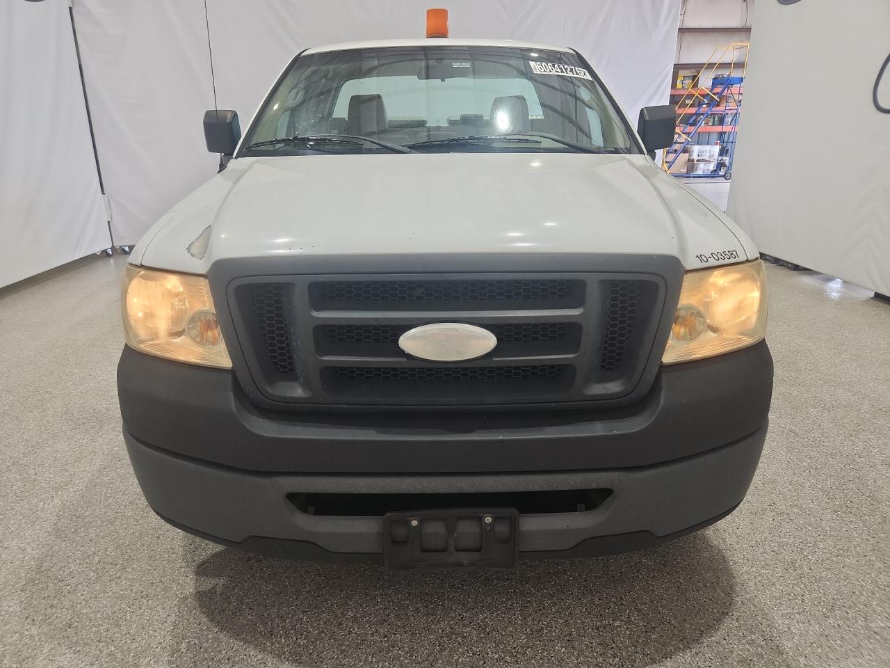 2008 Ford F150 White vin: 1FTRF12238KD70191 Damage: Left Head Lamp, Faded, Repair Required