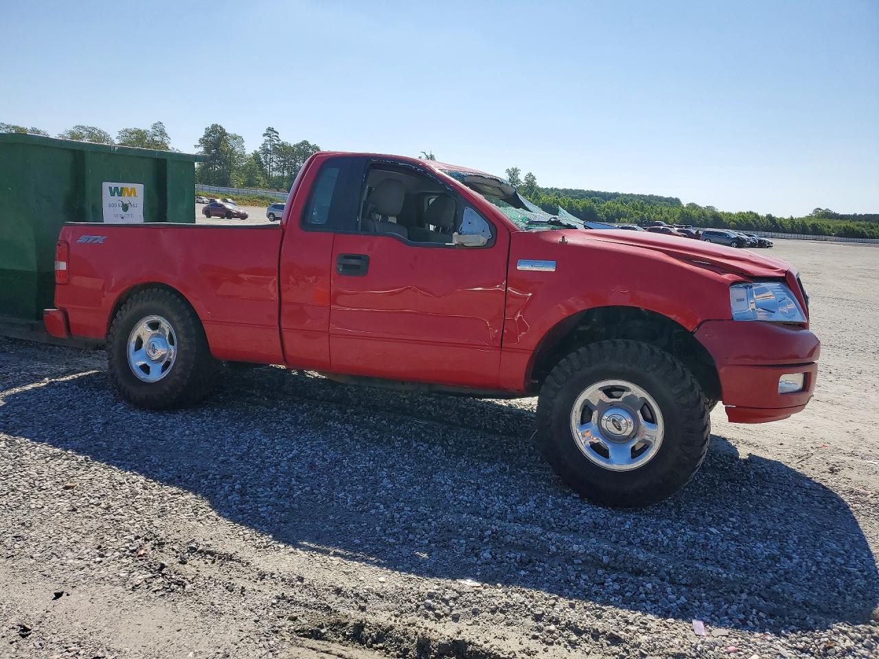 2005 Ford F150 Red vin: 1FTRF12245KE63183