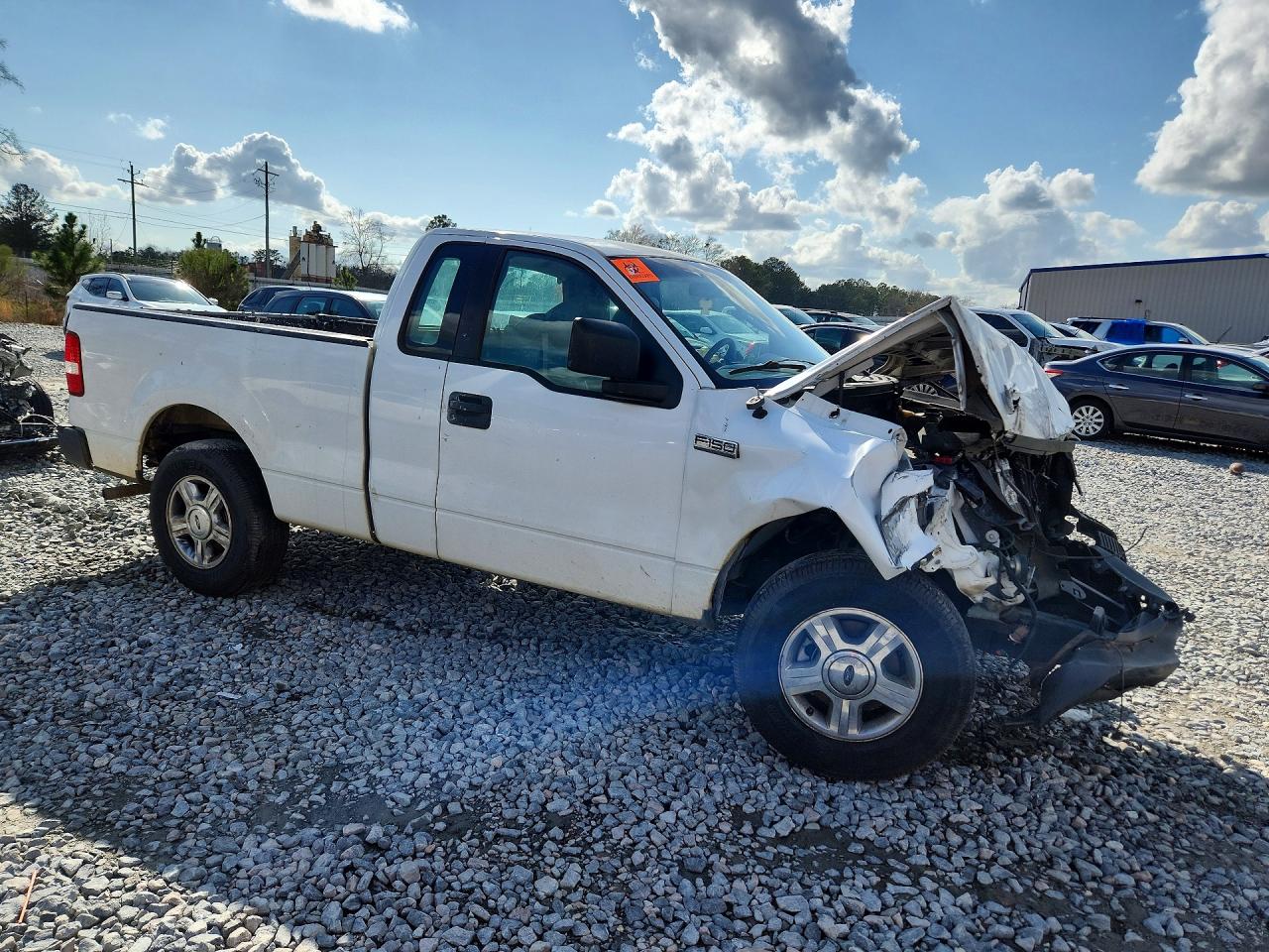2005 Ford F150 White vin: 1FTRF12245NB31016