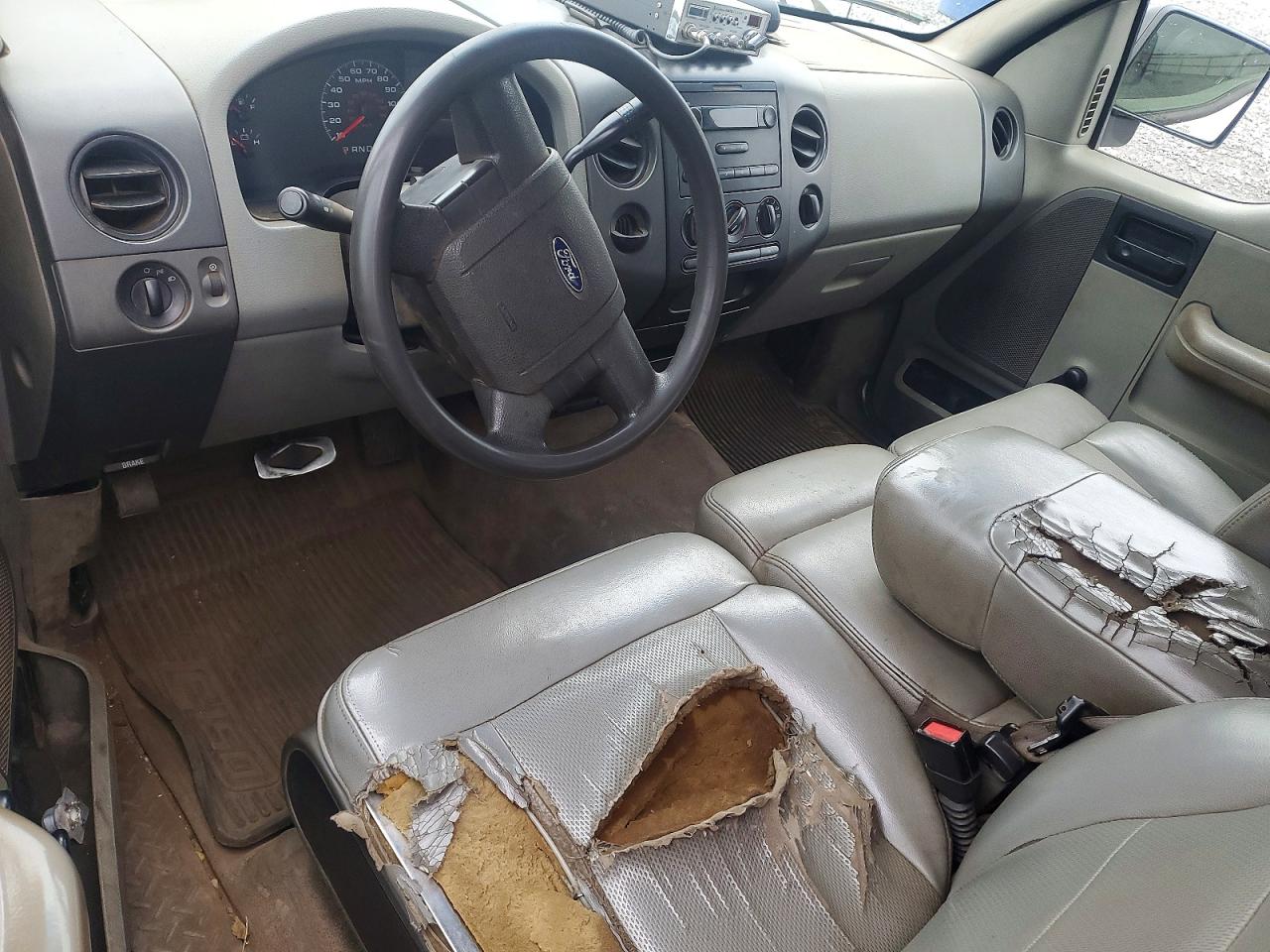 2005 Ford F150 White vin: 1FTRF12245NB87599