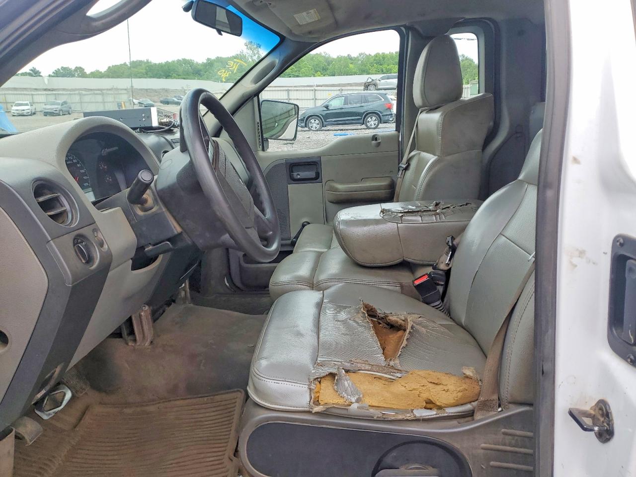 2005 Ford F150 White vin: 1FTRF12245NB87599