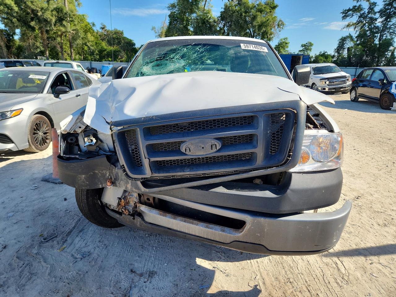 2006 Ford F150 White vin: 1FTRF12246NA80733