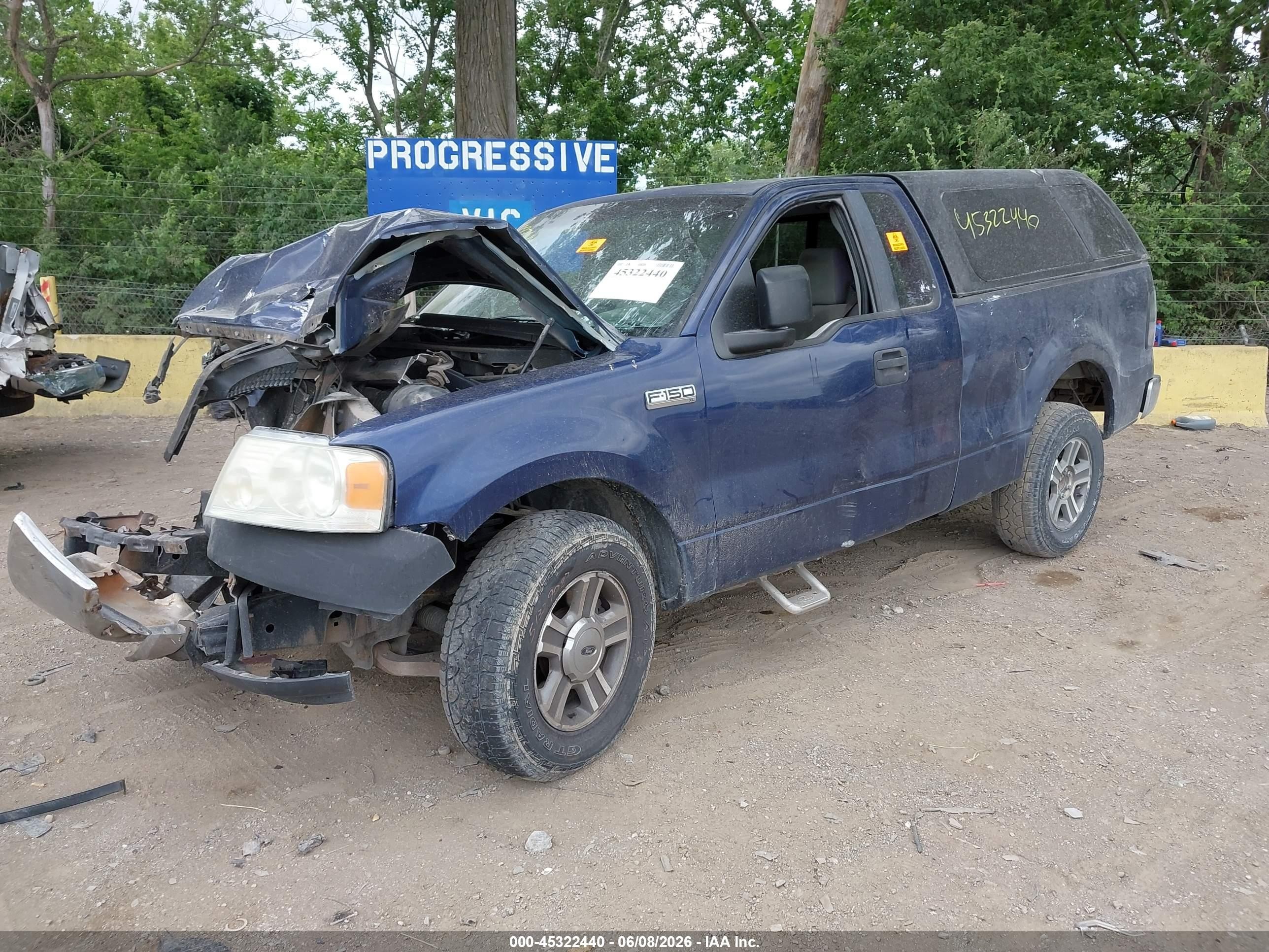 2007 Ford F-150 Stx/xl/xlt Blue vin: 1FTRF12247KC22033
