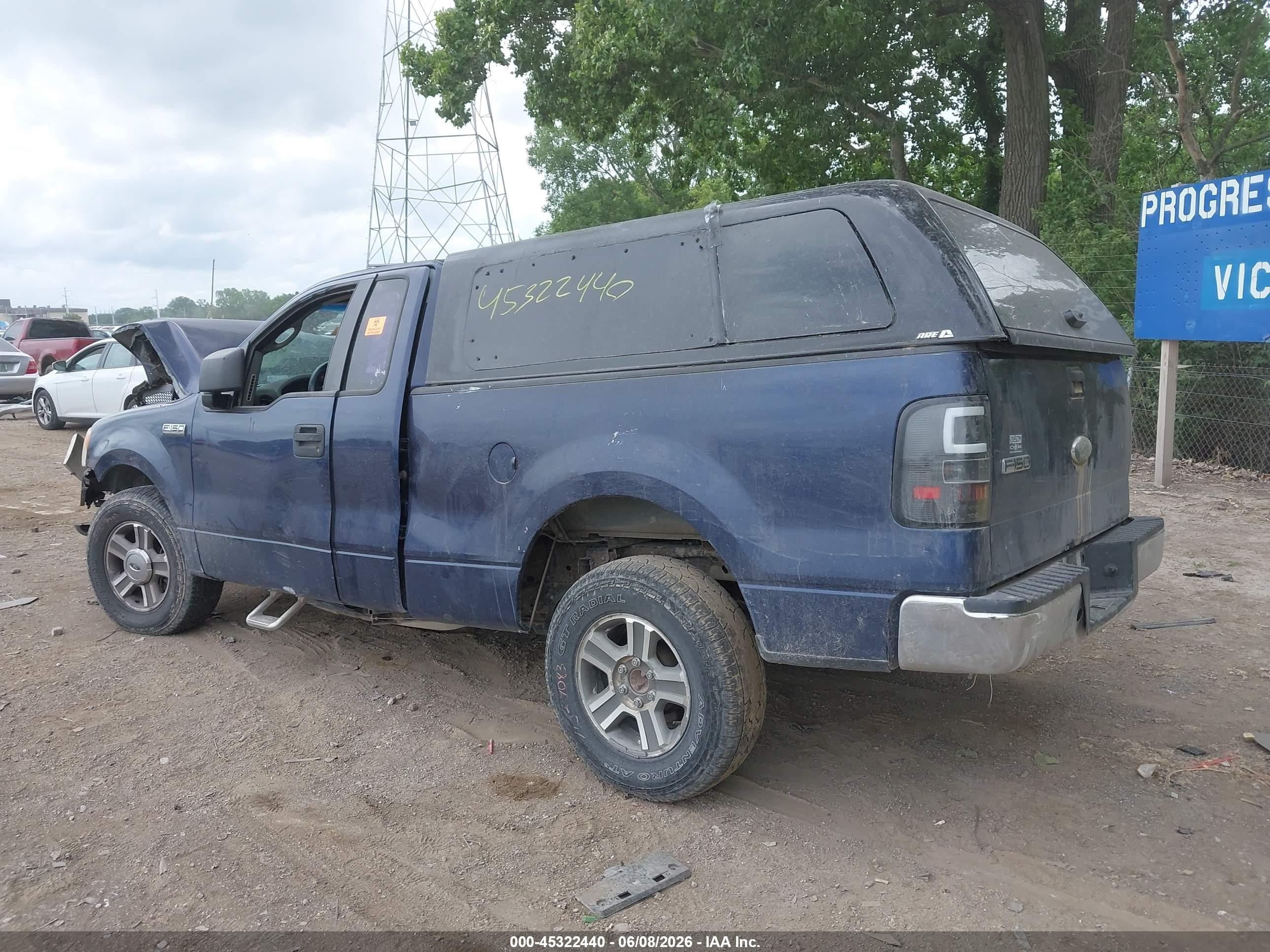 2007 Ford F-150 Stx/xl/xlt Blue vin: 1FTRF12247KC22033