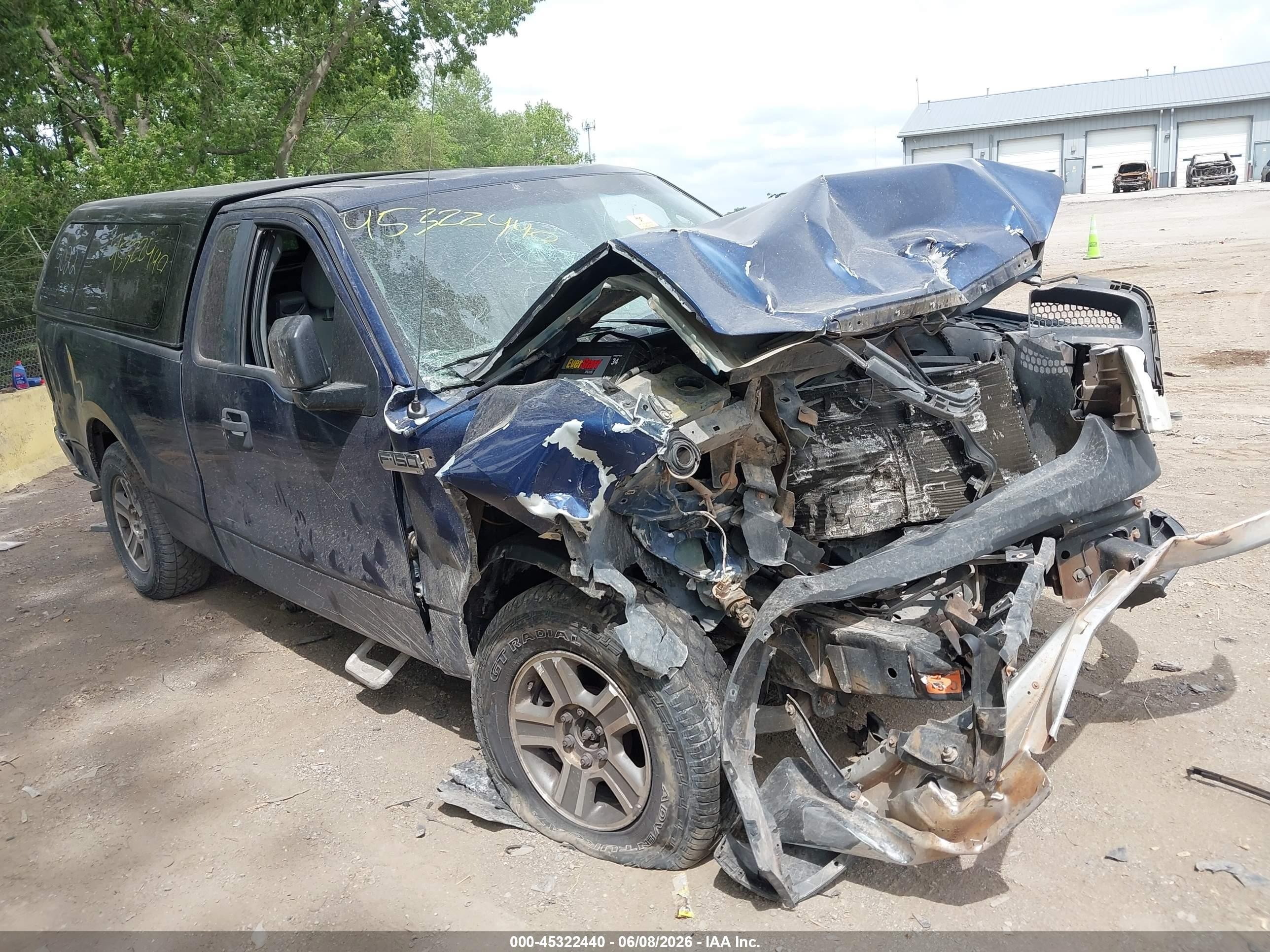 2007 Ford F-150 Stx/xl/xlt Blue vin: 1FTRF12247KC22033